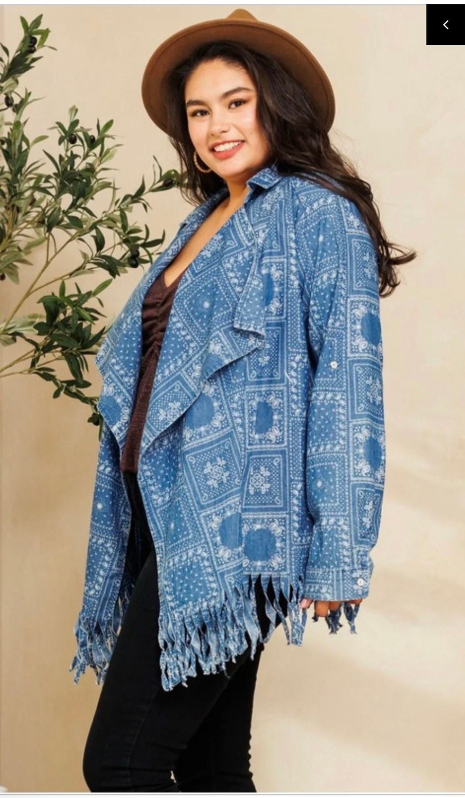 LONG ADJUSTABLE SLEEVE OPEN TENCEL CARDI WITH FRIINGE – ,