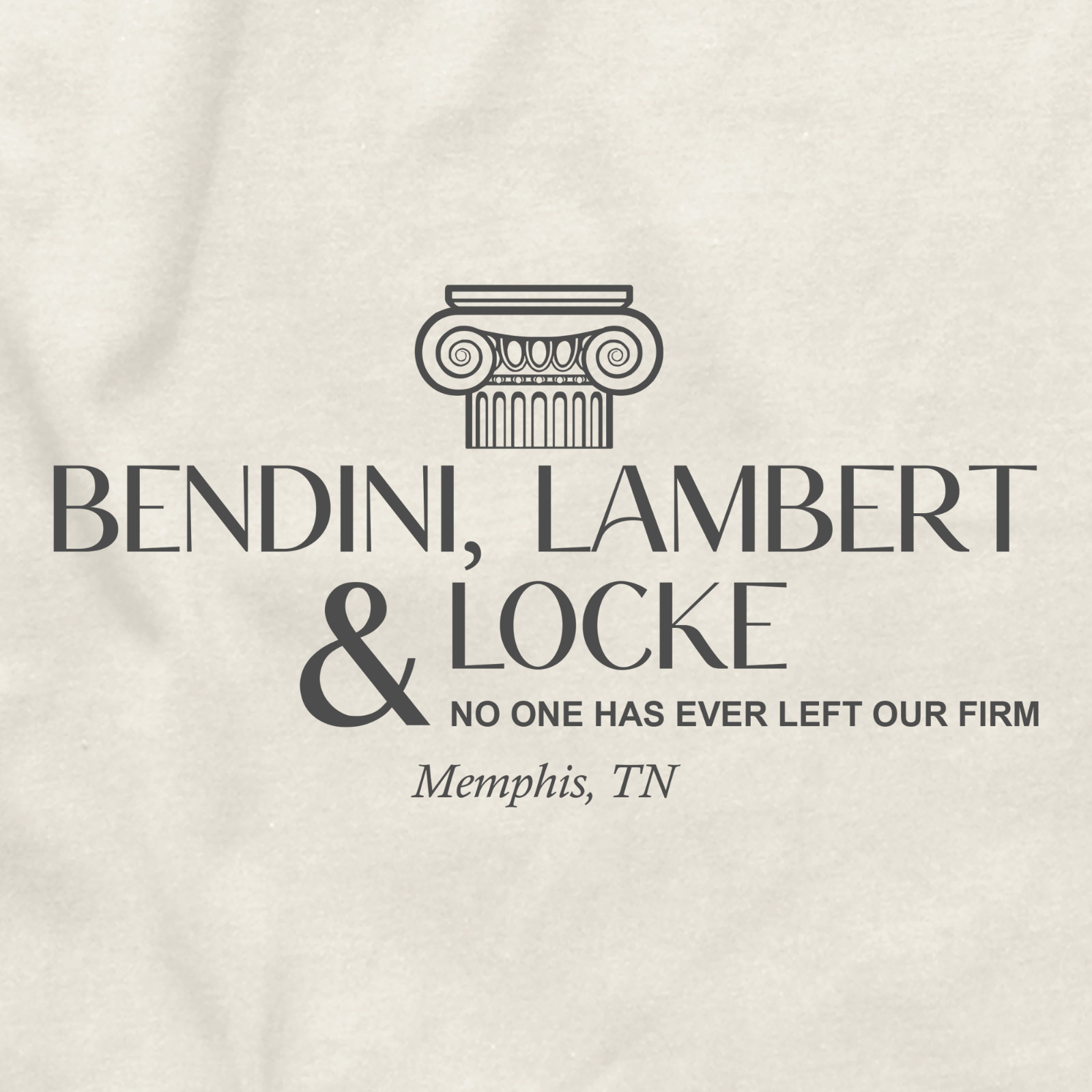 The Firm Attorneys At Law Bendini Lambert & Locke Legal Lawyer 90s Movie T Shirt