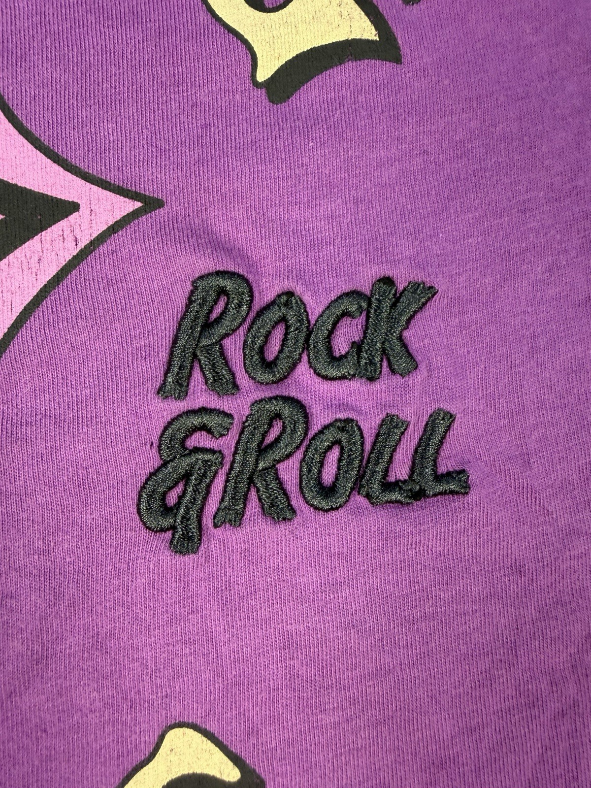 The Rolling Stones T Shirt Women’s Size Large Concert Tour Band Music Purple