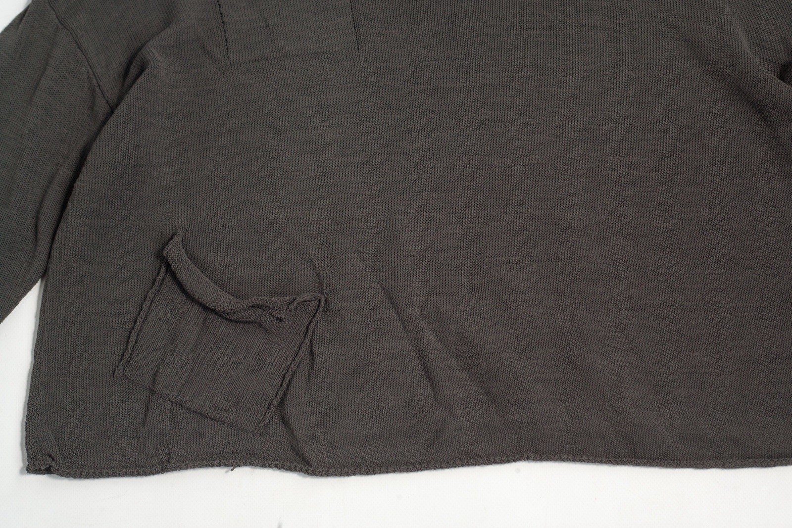 Sarah Pacini Linen Nylon Knit Oversize Shirt