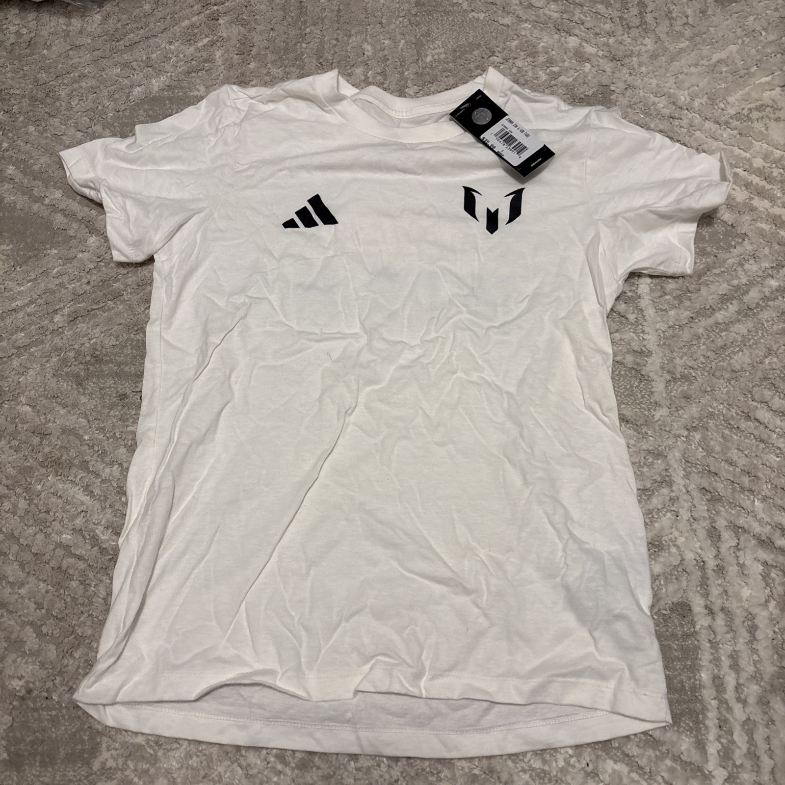 Adidas Lionel Messi Bienvenido A Miami Women T-Shirt Size Small 100% Cotton