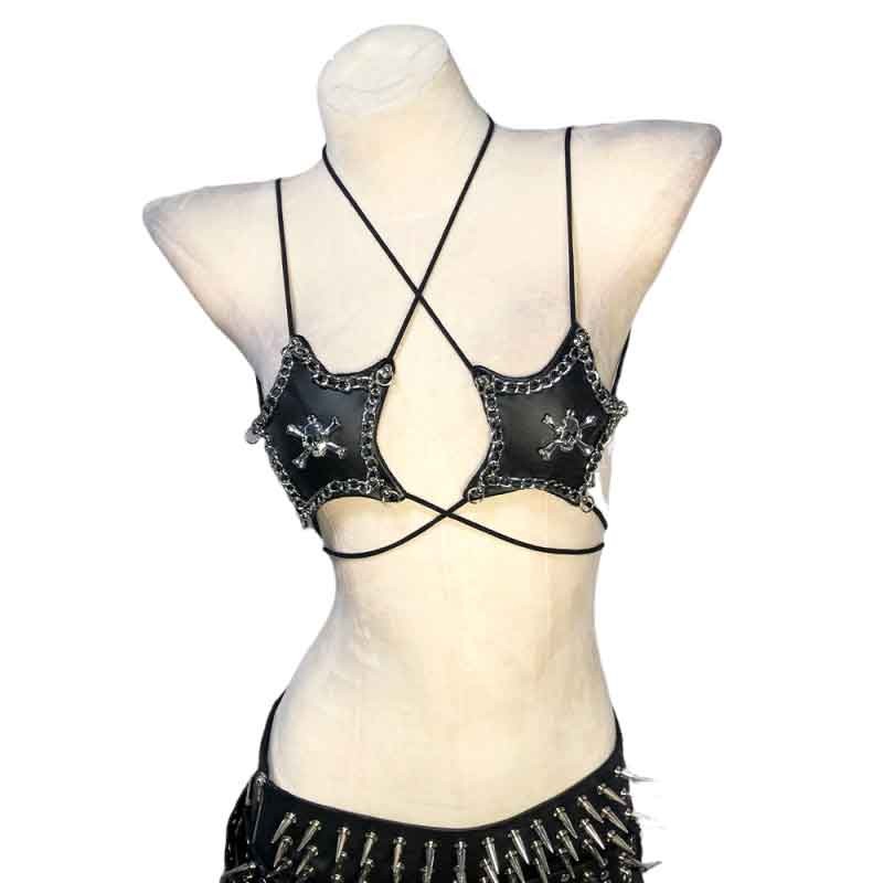 Goth Tops Vkei Gothic Tank Y2K ALT Grunge Emo Clothing Punk Rock Clothes