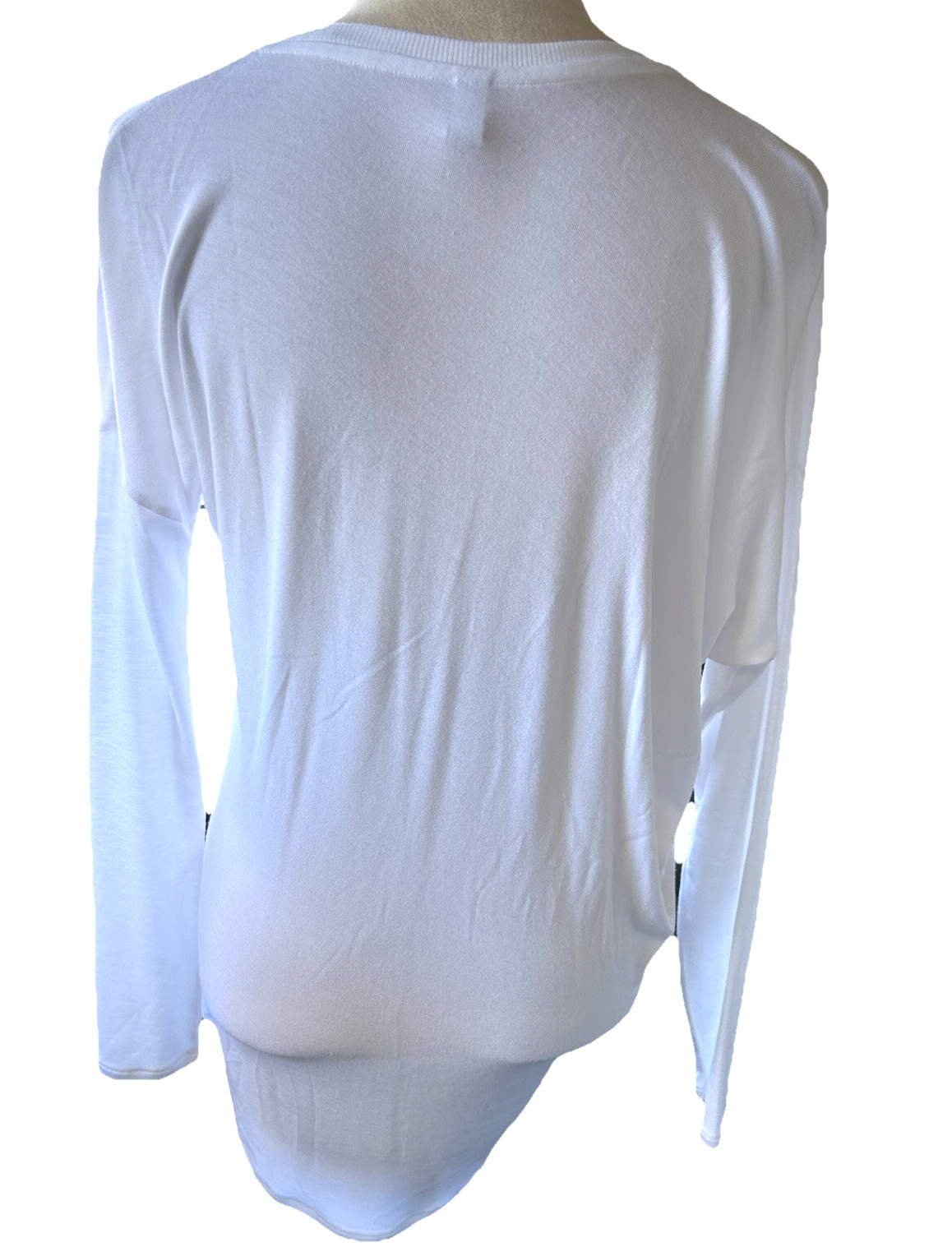 Athleta Women S Cloudlight Restore White Crew Neck Asymmetrical Relaxed Top