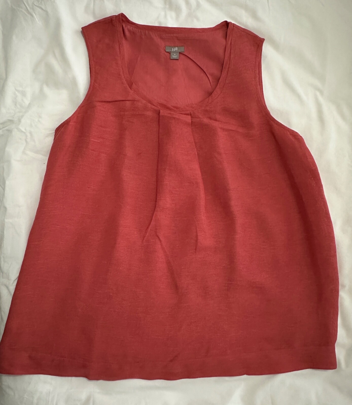 J.Jill S/L Linen Top Silk & Linen Fully Lined SZ M EUC