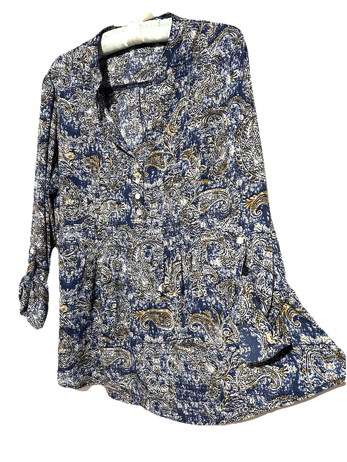 Zac & Rachel Top L Cute Silky Babydoll Floral Cottagecore Fairycore Shirt Blouse