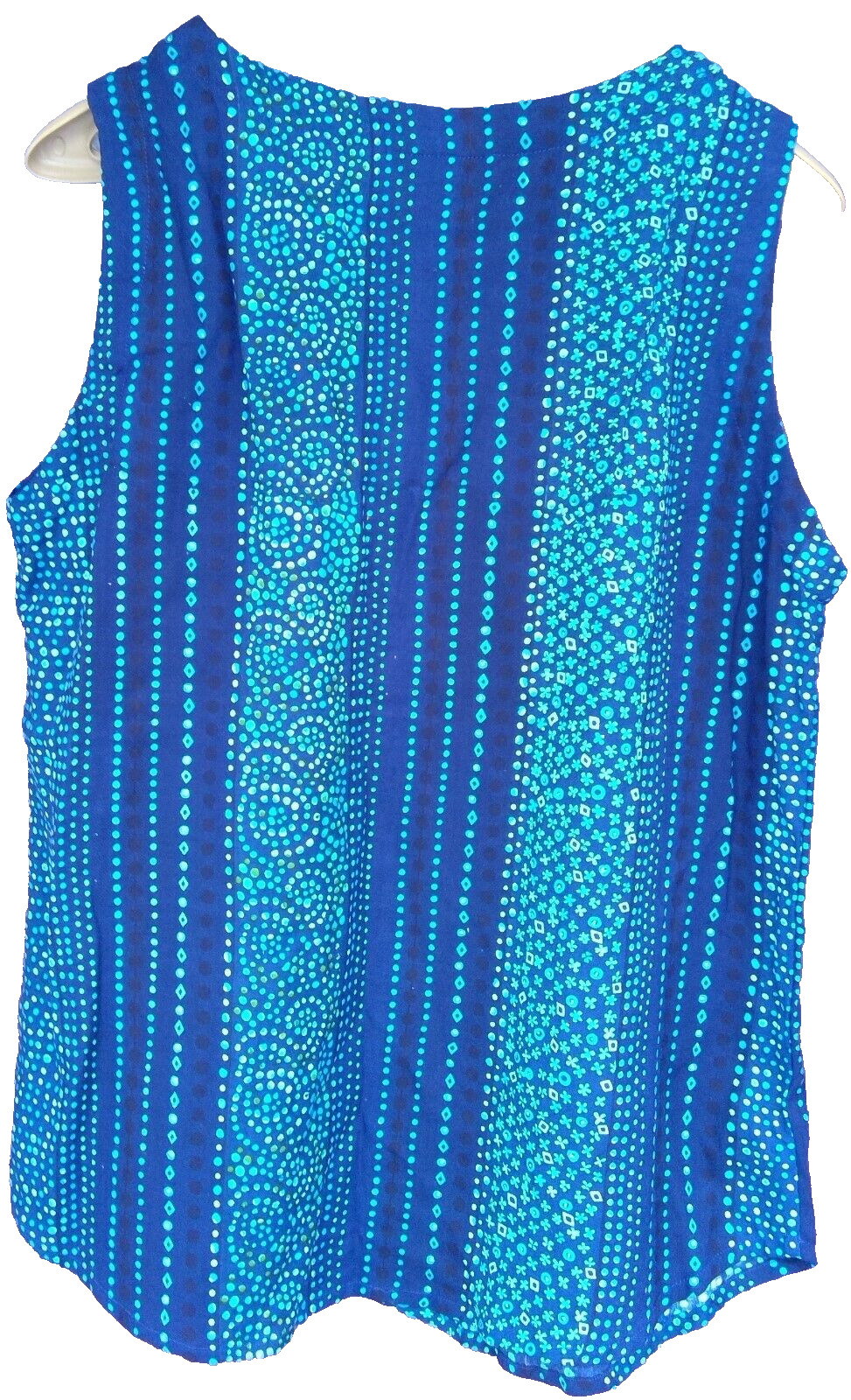 24 Karat women’s top set size L 2-piece blouse buttons long tunic/cami rayon
