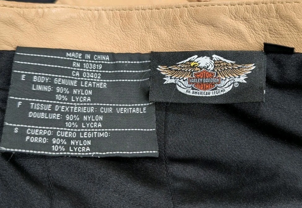 Harley Davidson Leather Halter Corset Laced Top Shirt Womens Large 14 Motorcycle