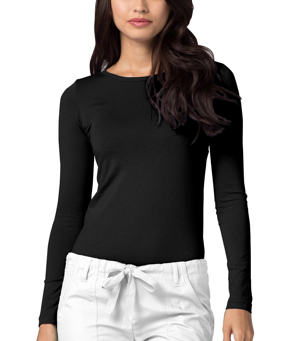 Adar Womens Comfort Long Sleeve T-Shirt Underscrub Tee
