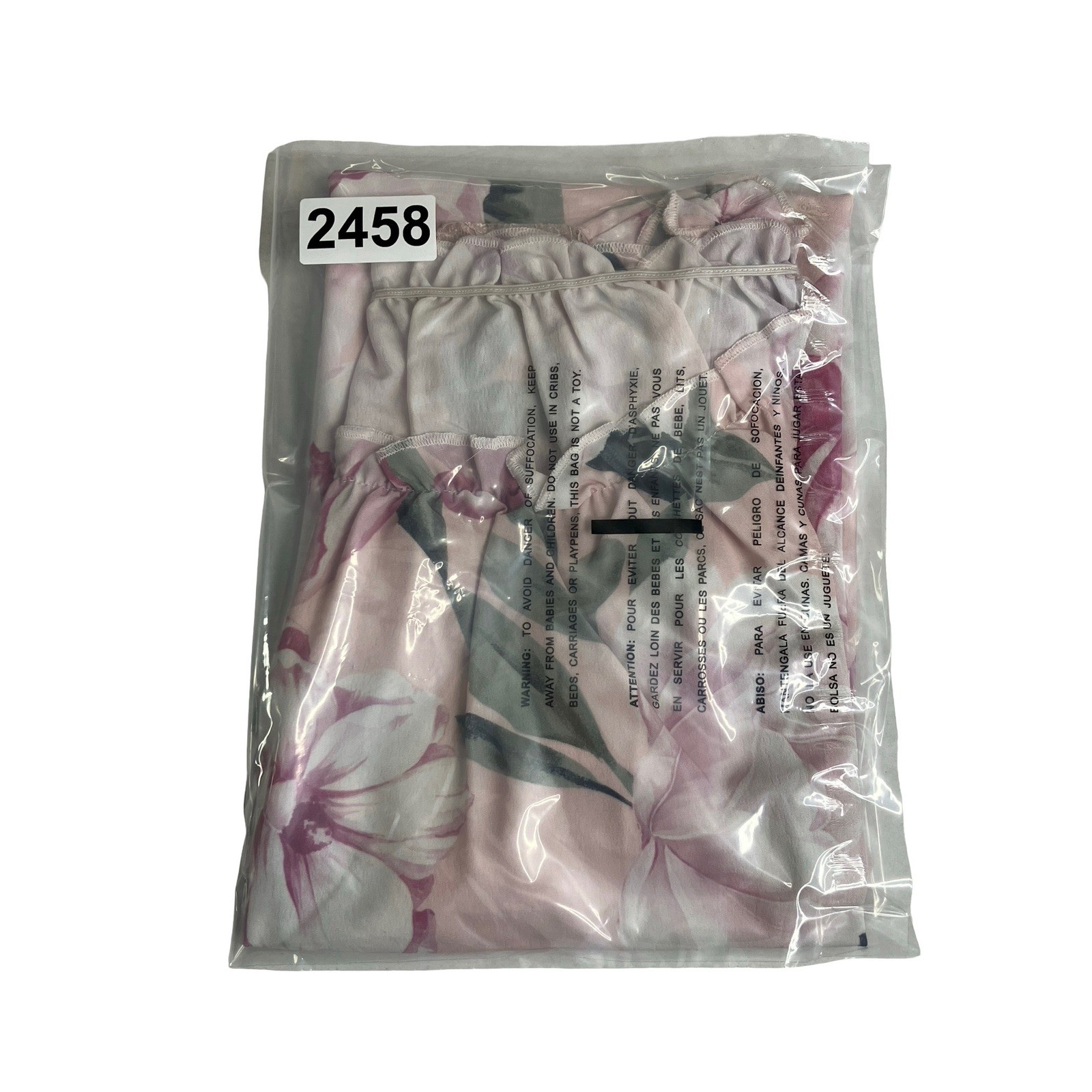 Grace Karin Top Womens Medium Pink Floral Ruffle Neck Lace Trim Sleeveless Satin