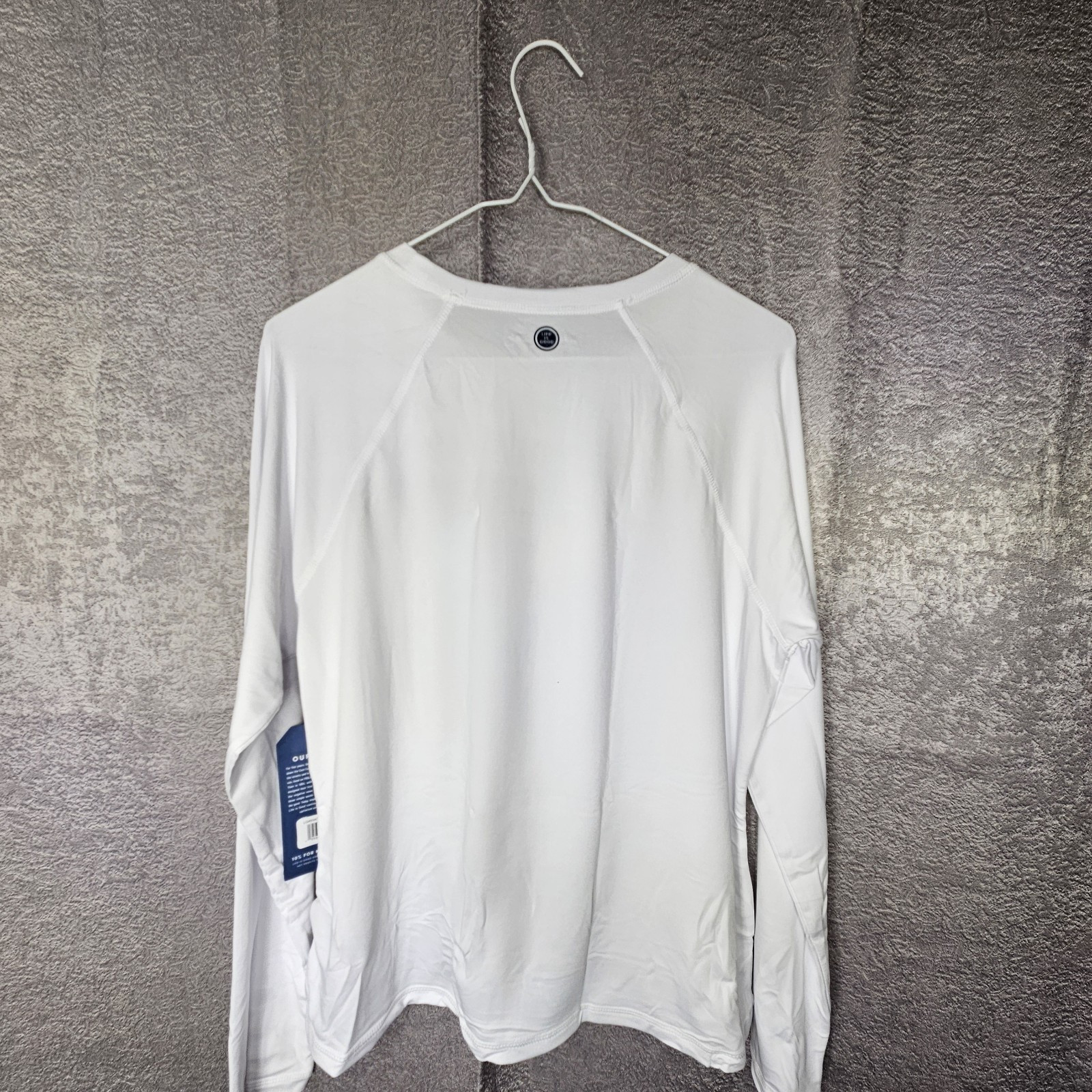 Life is Good Ladies L White Surfer Long Sleeve Sunshirt UPF 50+ 38″ imperfect
