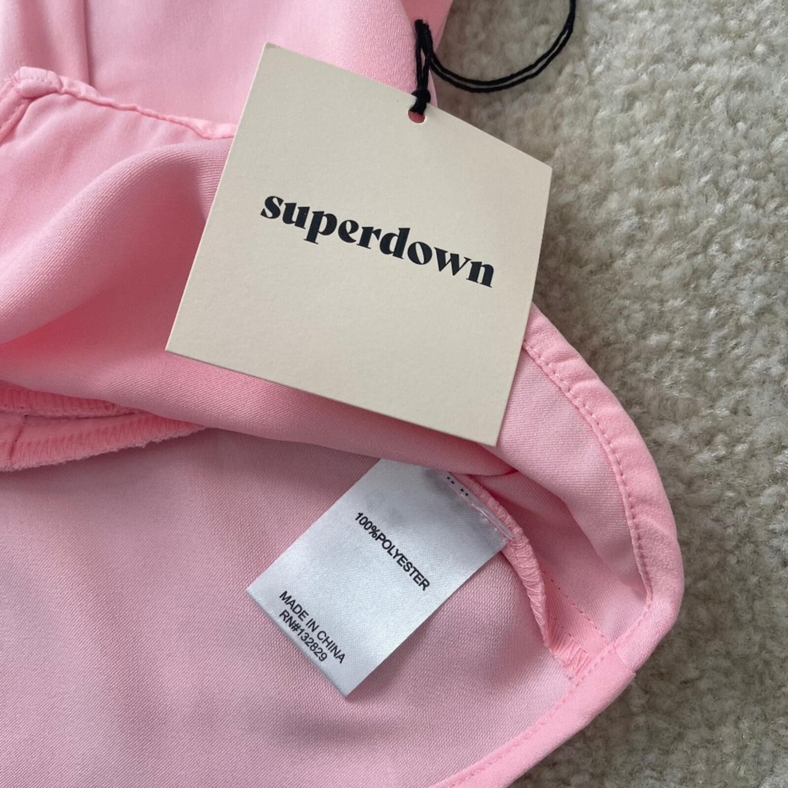 Superdown Ciara Tie Front Top | Light Pink | NWT | Women’s Small | Revolve
