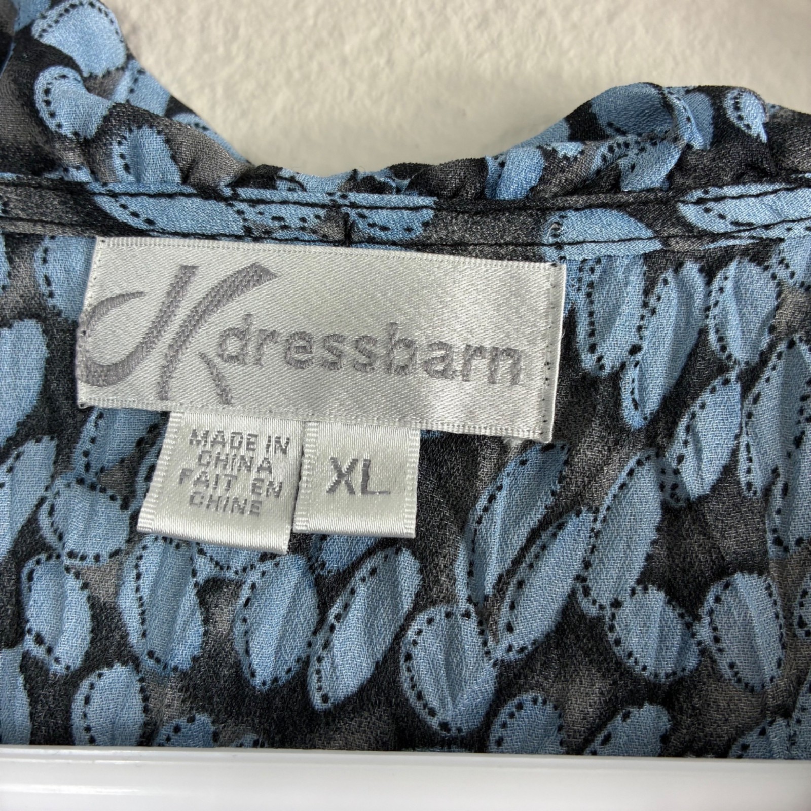 Dressbarn Ruffled Pleat Button Down Blouse Sz XL Y2K