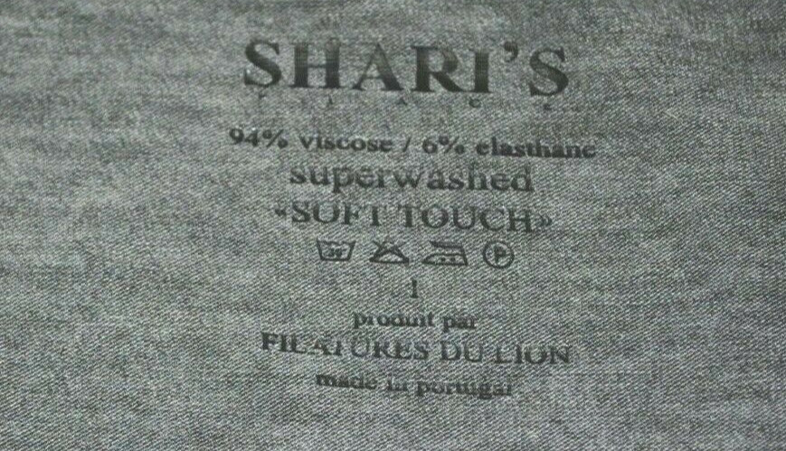 Filatures Du Lion SHARI’S PLACE BOUTIQUE Gray Extra Soft Jersey Top NWT Small