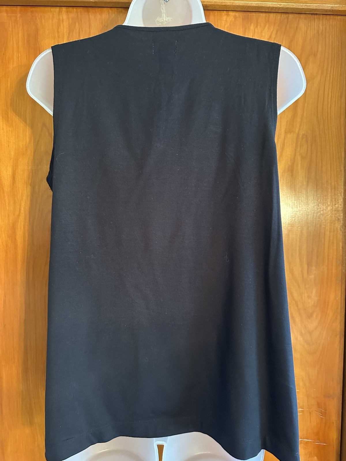 Nue Options Essentials XL Black MicroModal Sleeveless Surplice Top NWT