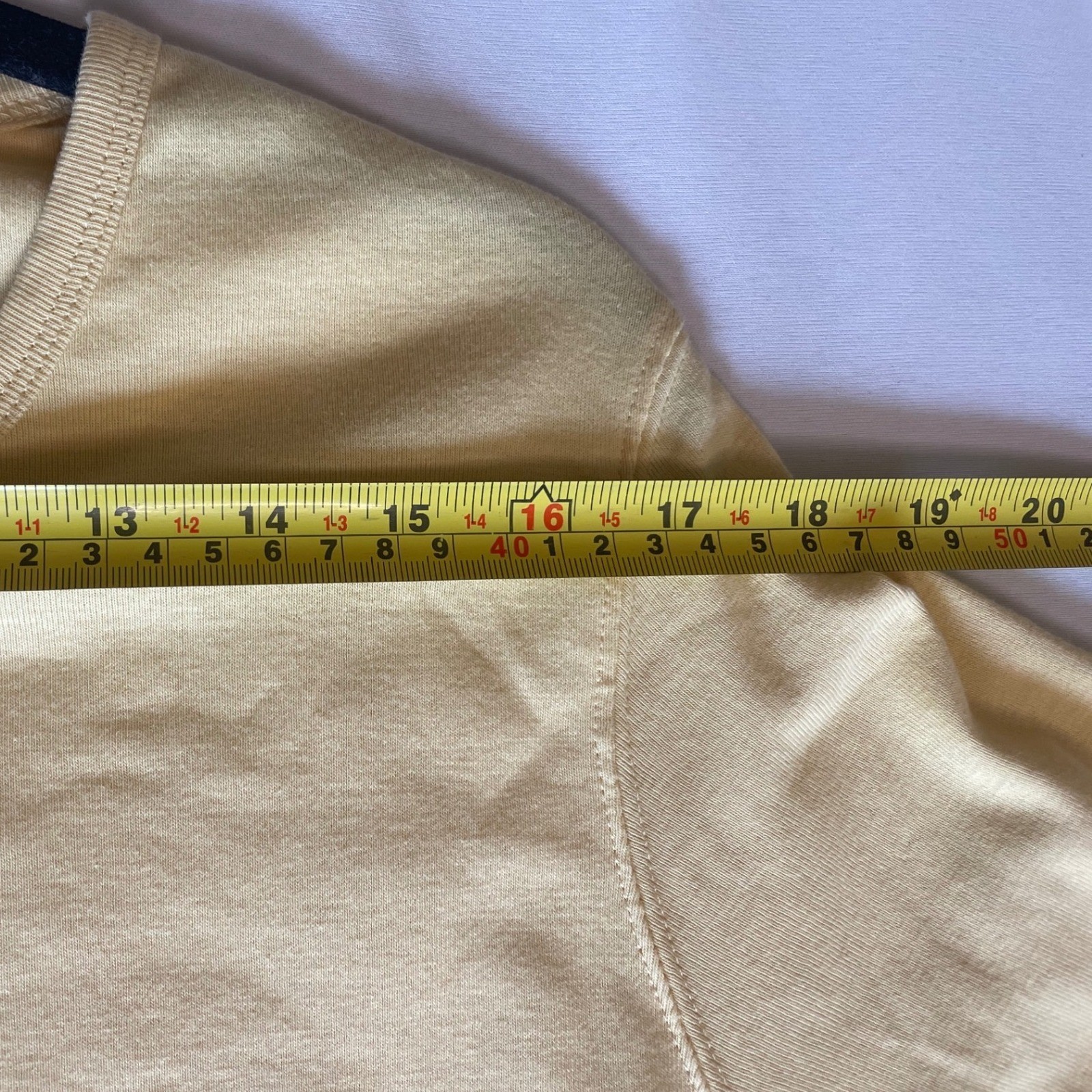 Duluth Trading Co Yellow 100% Cotton 3/4 Sleeve Longtail T-Shirt XL Crew Neck