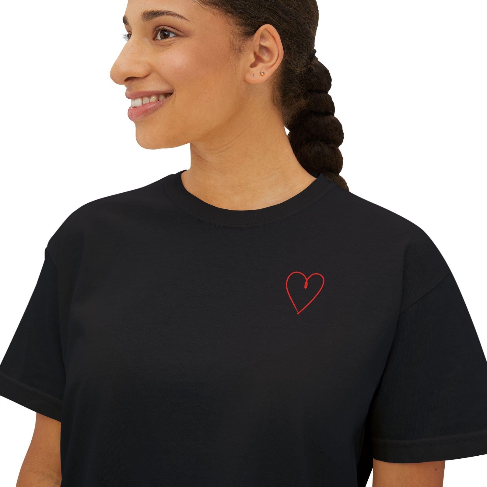 Fluffy Booty Gym Bumblebee Illustration design Tee | Boxy Crop Shirt | Gym
