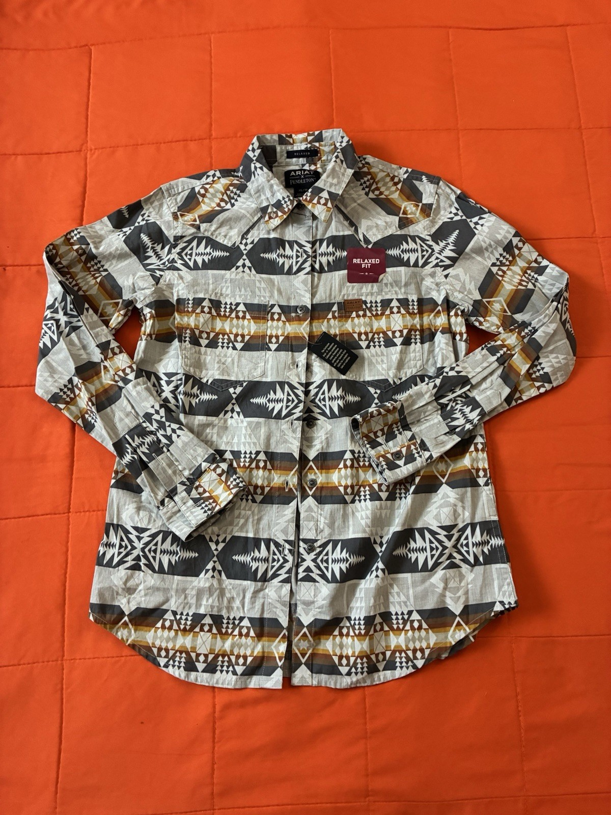 ARIAT X Pendleton Shirt Womens XS Relaxed Fit Billie Jean Western Aztec NEW