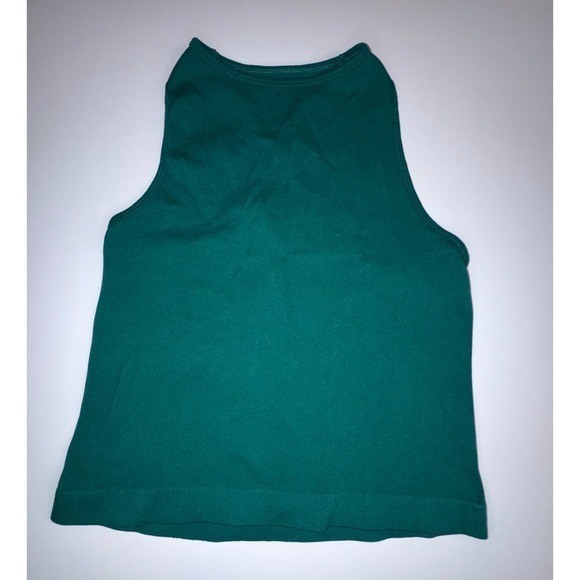 Intimately Free People Womens XS/S Emerald Green Seamless High Neck Tank Top