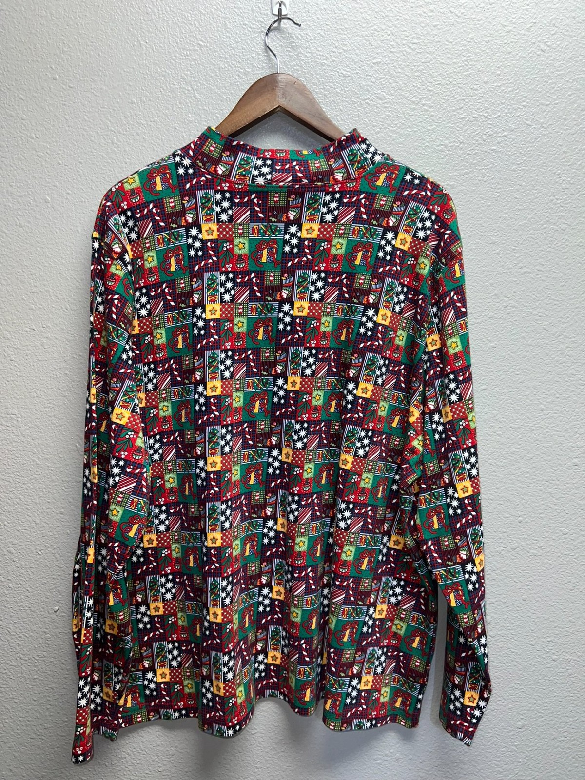 Vintage Christmas Long Sleeve Shirt Westbound Holiday Print Tee Womens 2X