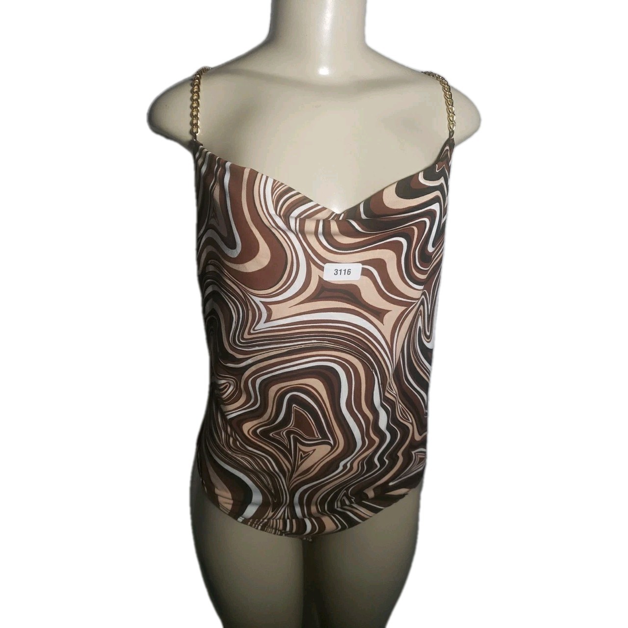 Rue21 Chain Straps Bodysuit Bodycon Cheeky Sexy Boho Artsy Size XLarge