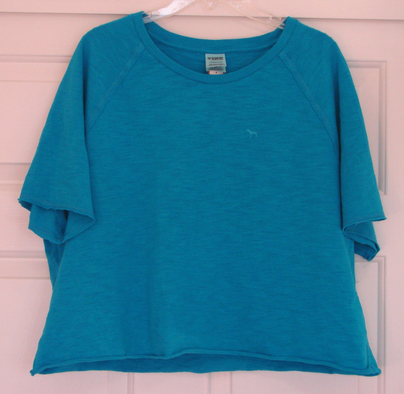 NWT Dark Turquoise 100% Cotton Short Sleeve PINK by Victoria’s Secret T-Shirt XL