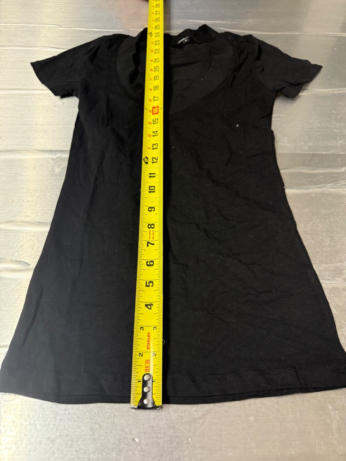 Ambiance V-Neck Short Sleeve Tee Shirt Basic Plain Solid Top Stretchy T