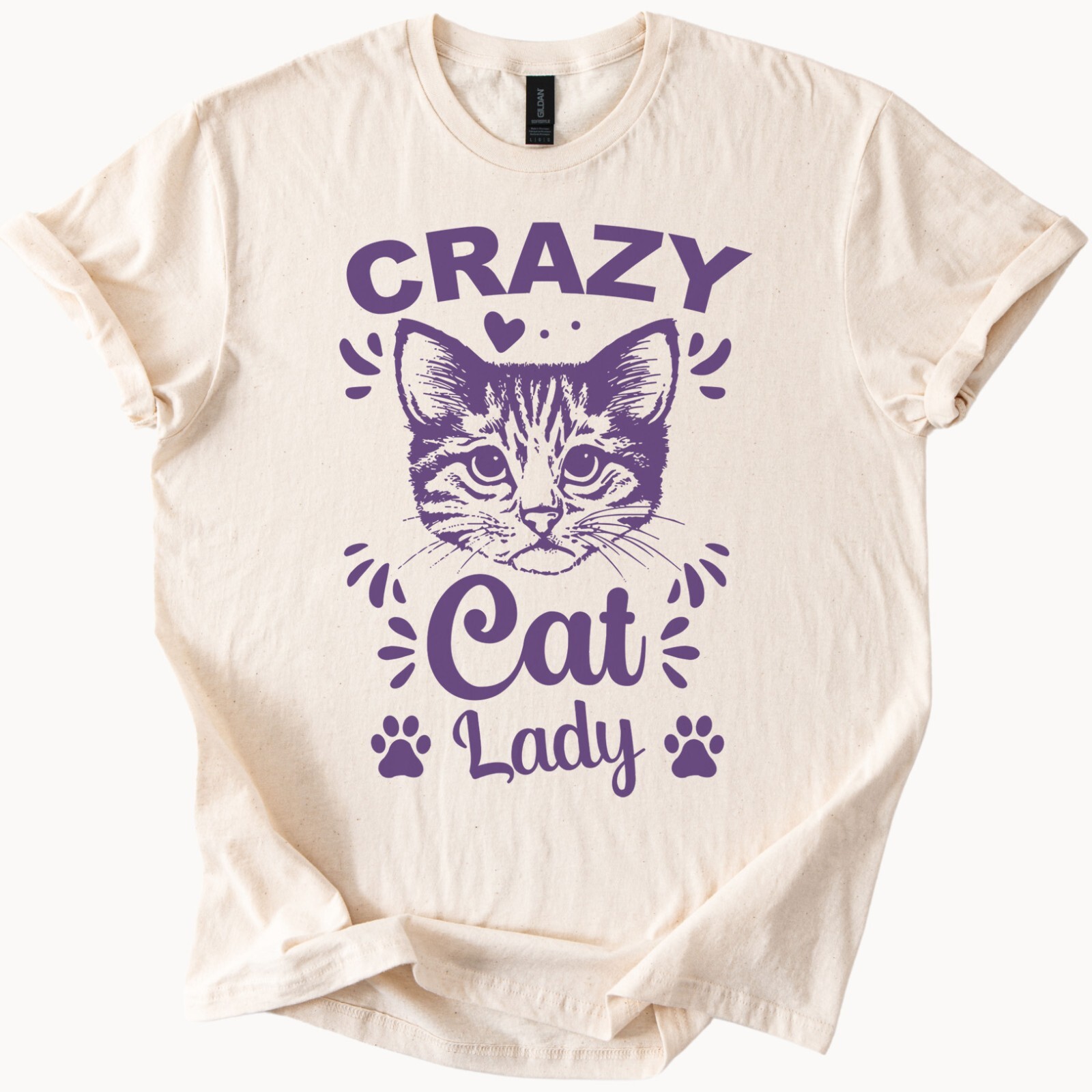 Crazy Cat Lady Shirt Kitten Lover Tee Funny Cat Mom Gift