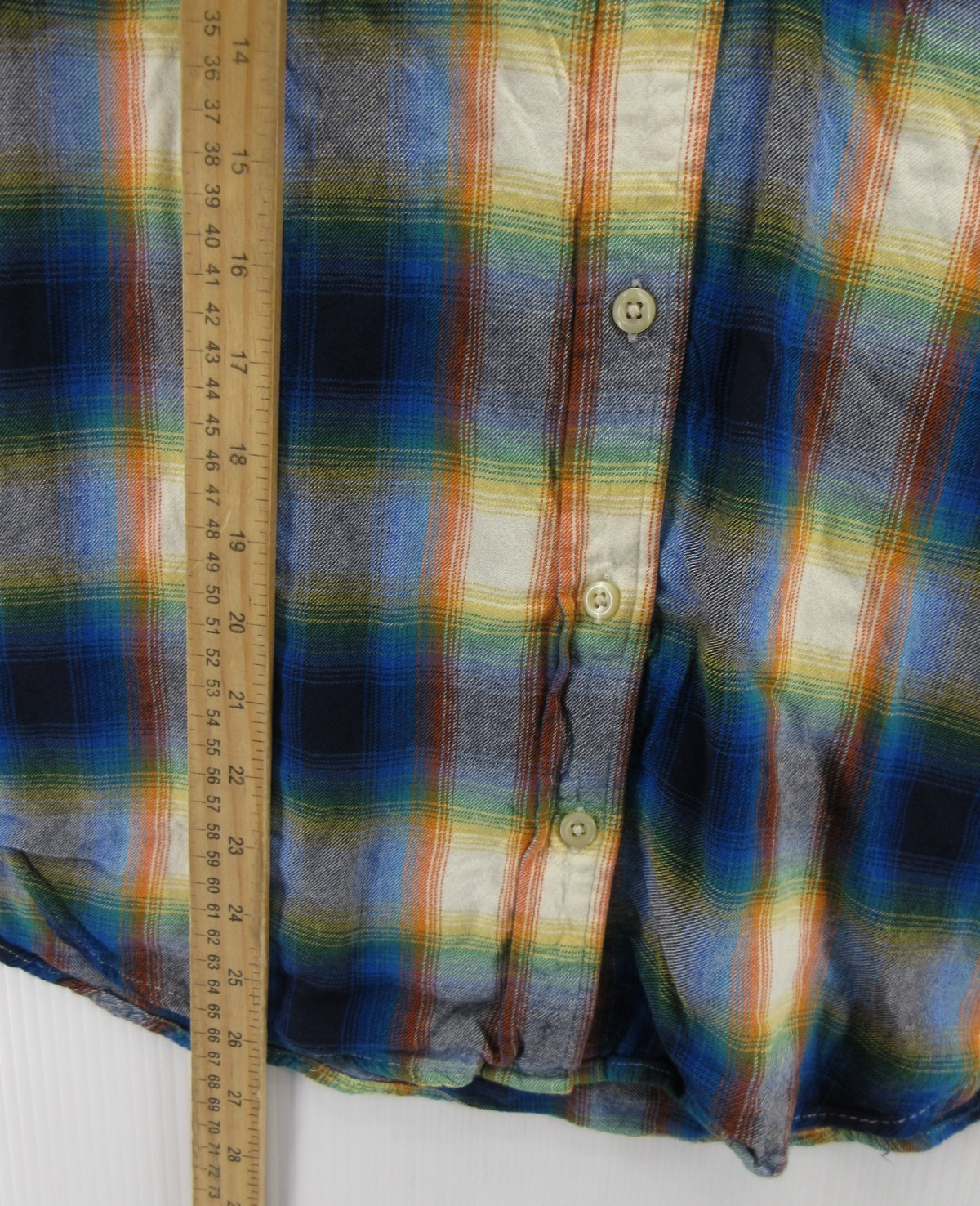 Gap Pendleton Top Women Medium Blue Shadow Plaid Shirt Button Down Heritage