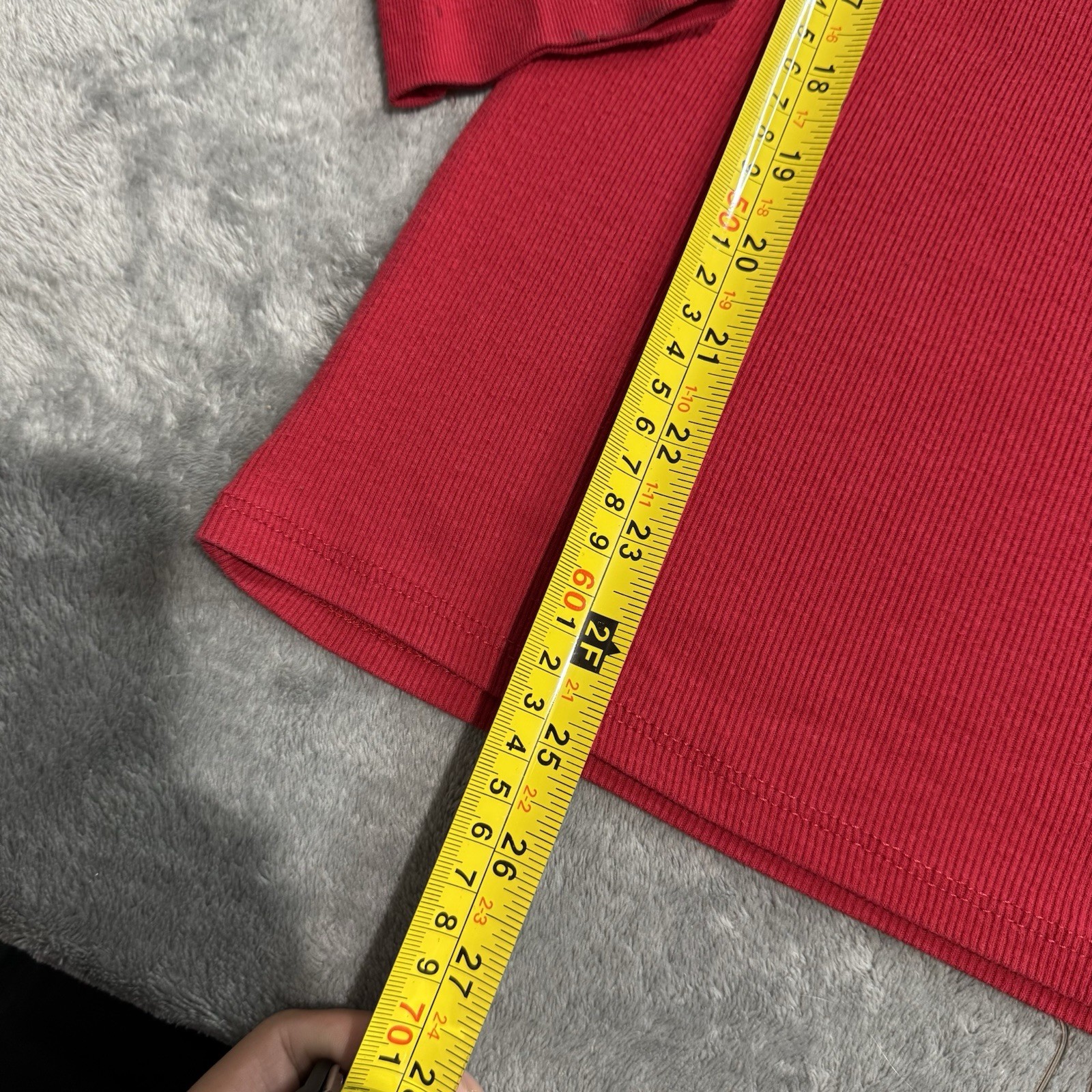 Y2K Aeropostale Womens L Ribbed Henley Thermal Top Logo Spell Out Patches 1987