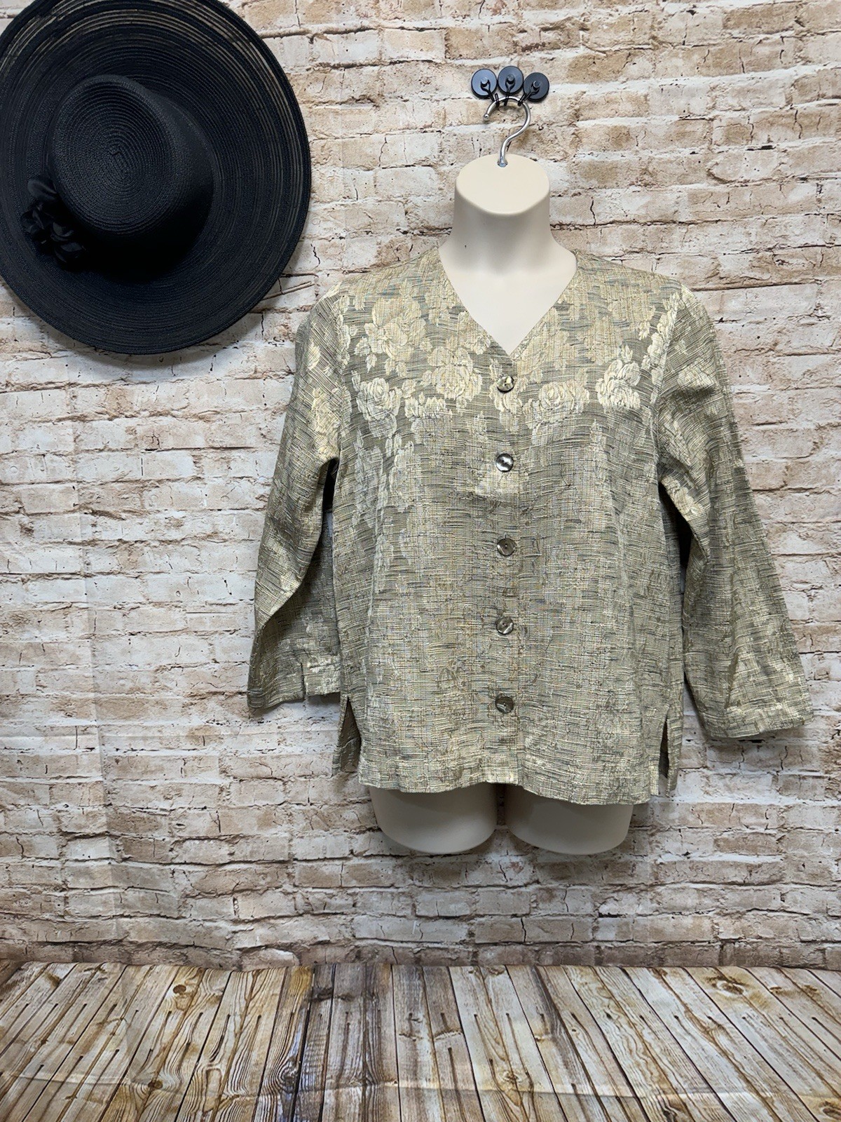 Isabella Bird Anthropologie Golden Wheat Long Sleeve Tunic Women’s L