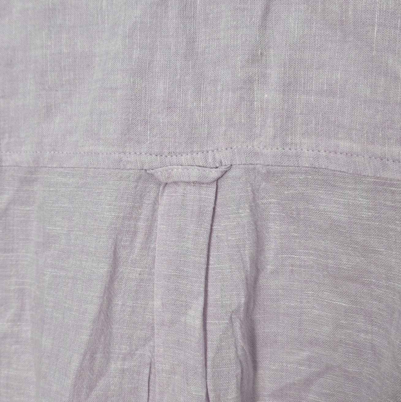 Linen Blend Oversized Button Down Shirt Lilac Purple Long Sleeve Top Large NWOT