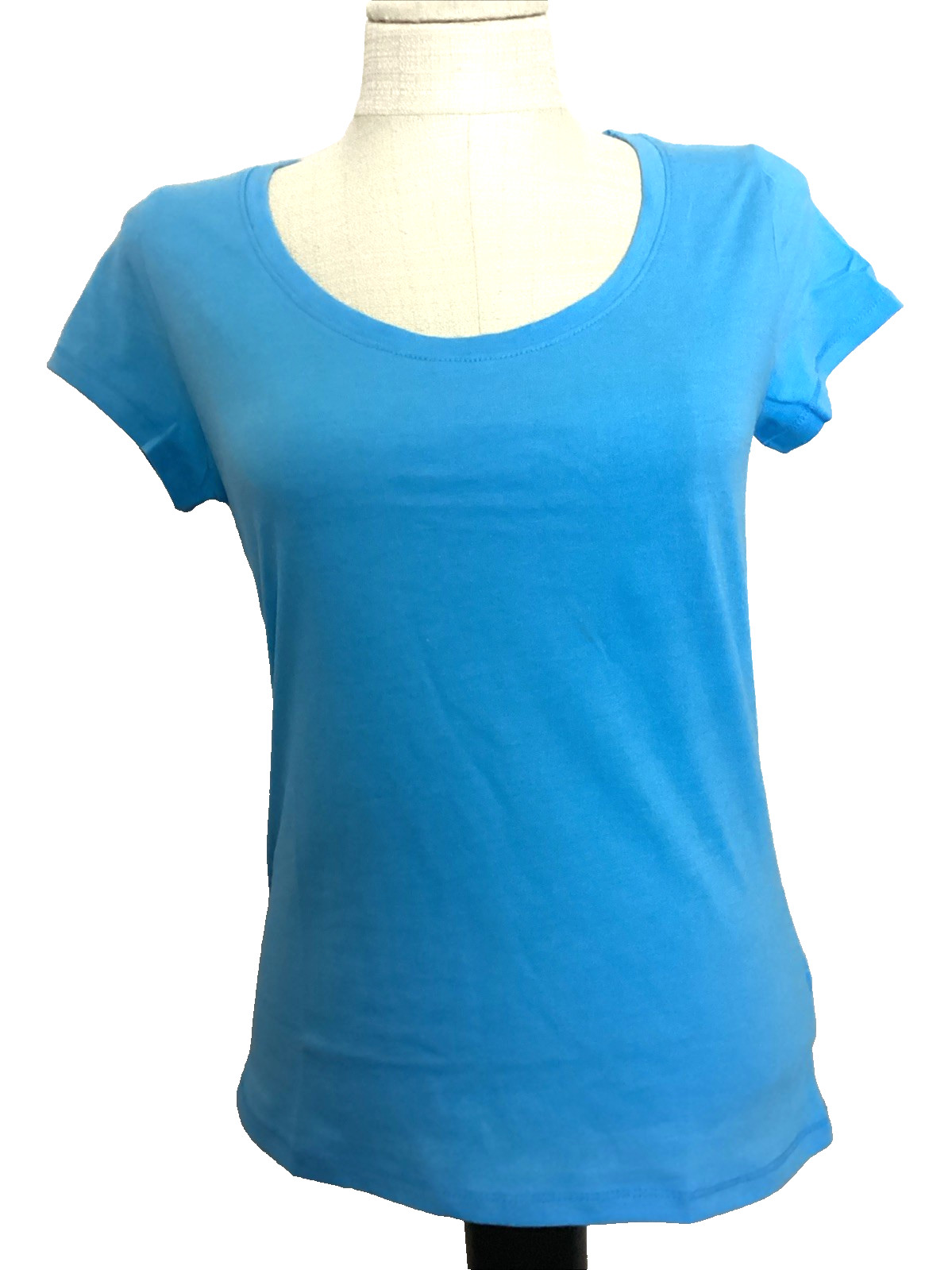 NOBO NO BOUNDARIES Blue Charm Short Sleeve Scoop Neck Tee Shirt Sz. Jr. S*