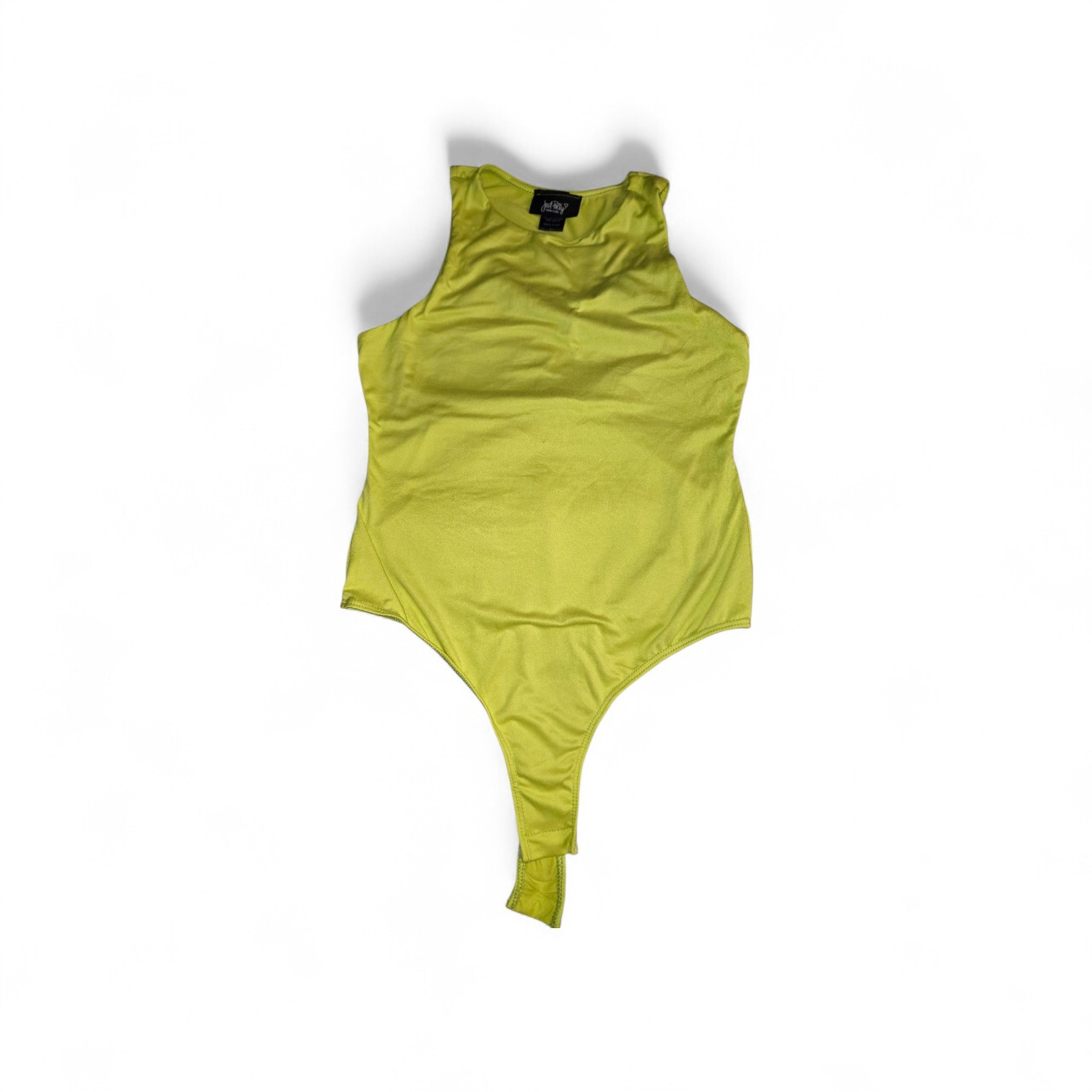 Just Polly New York Women’s Neon Yellow Bodysuit Large