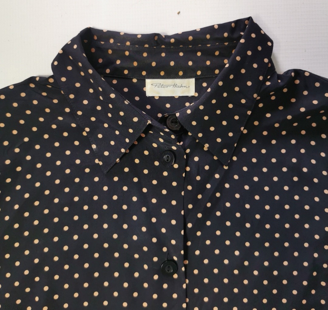 Peter Hahn silk blouse. Silk blouse. Used in good condition 100% silk size:L