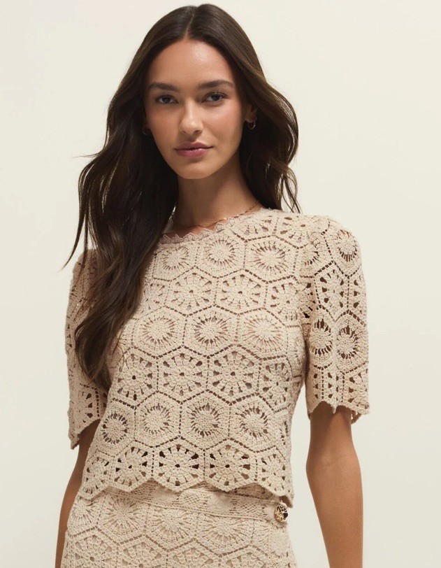 Z Supply Raquel Lace Top MSRP $100 NWT Size XL