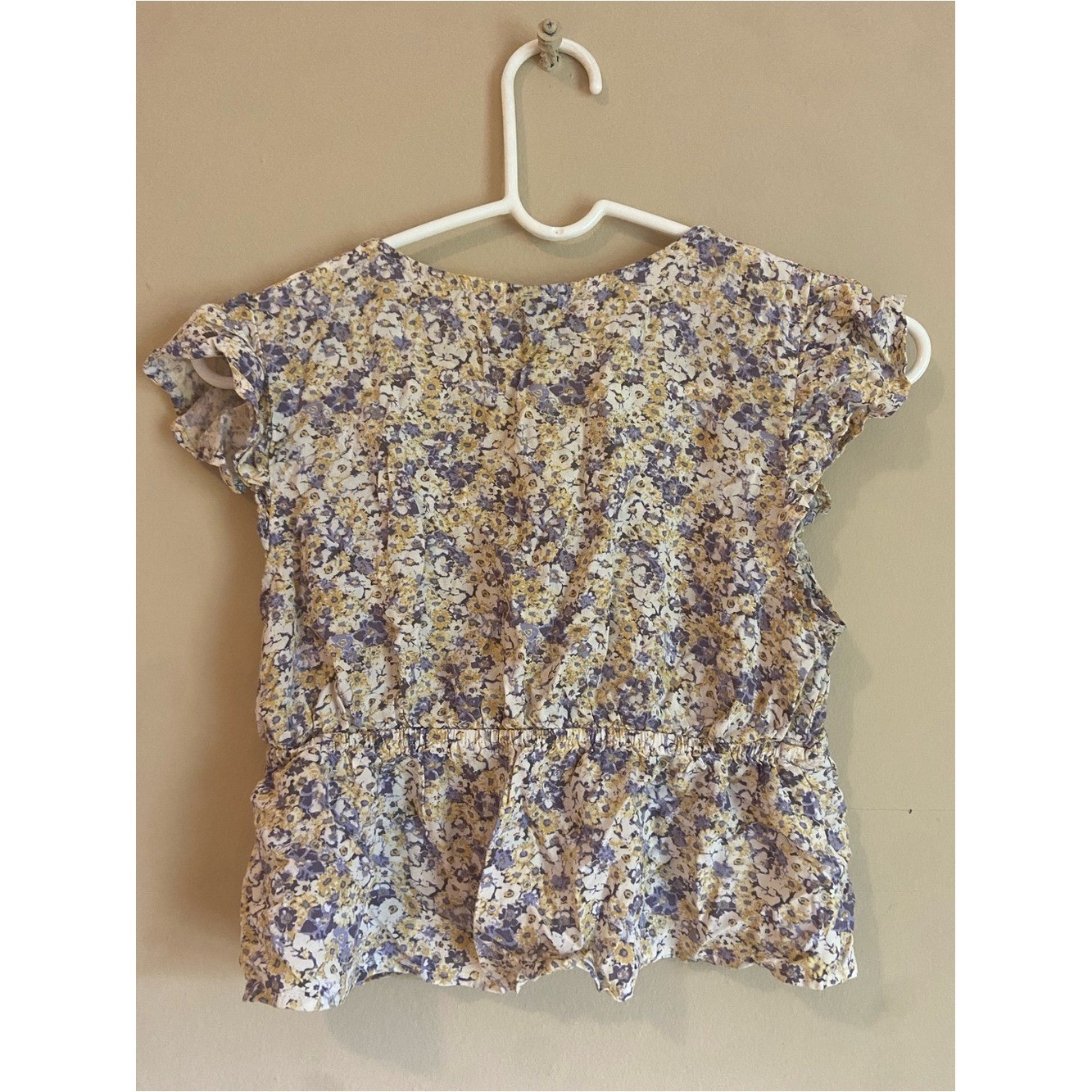 wild fable Cottagecore Boho Fairycore Tomato Girl Floral Tie-Front V-Neck Blouse