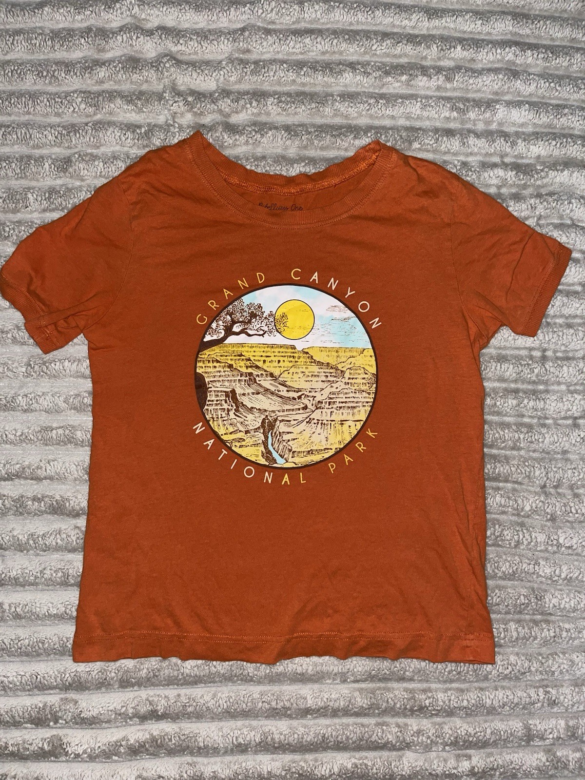 Rebellious One Grand Canyon National Park Graphic Tee Orange Women’s Medium