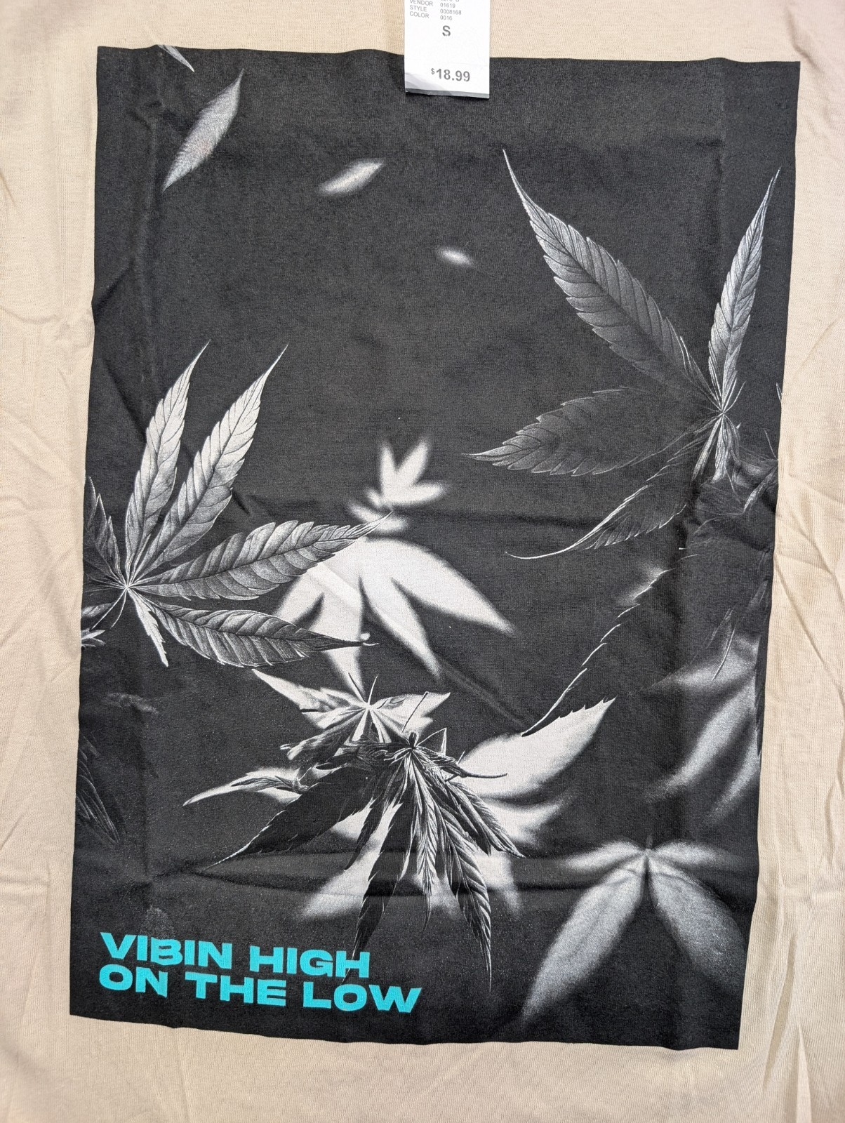 Rue 21 Beige Graphic Tee Vibin High Size Small Ships Same Day*