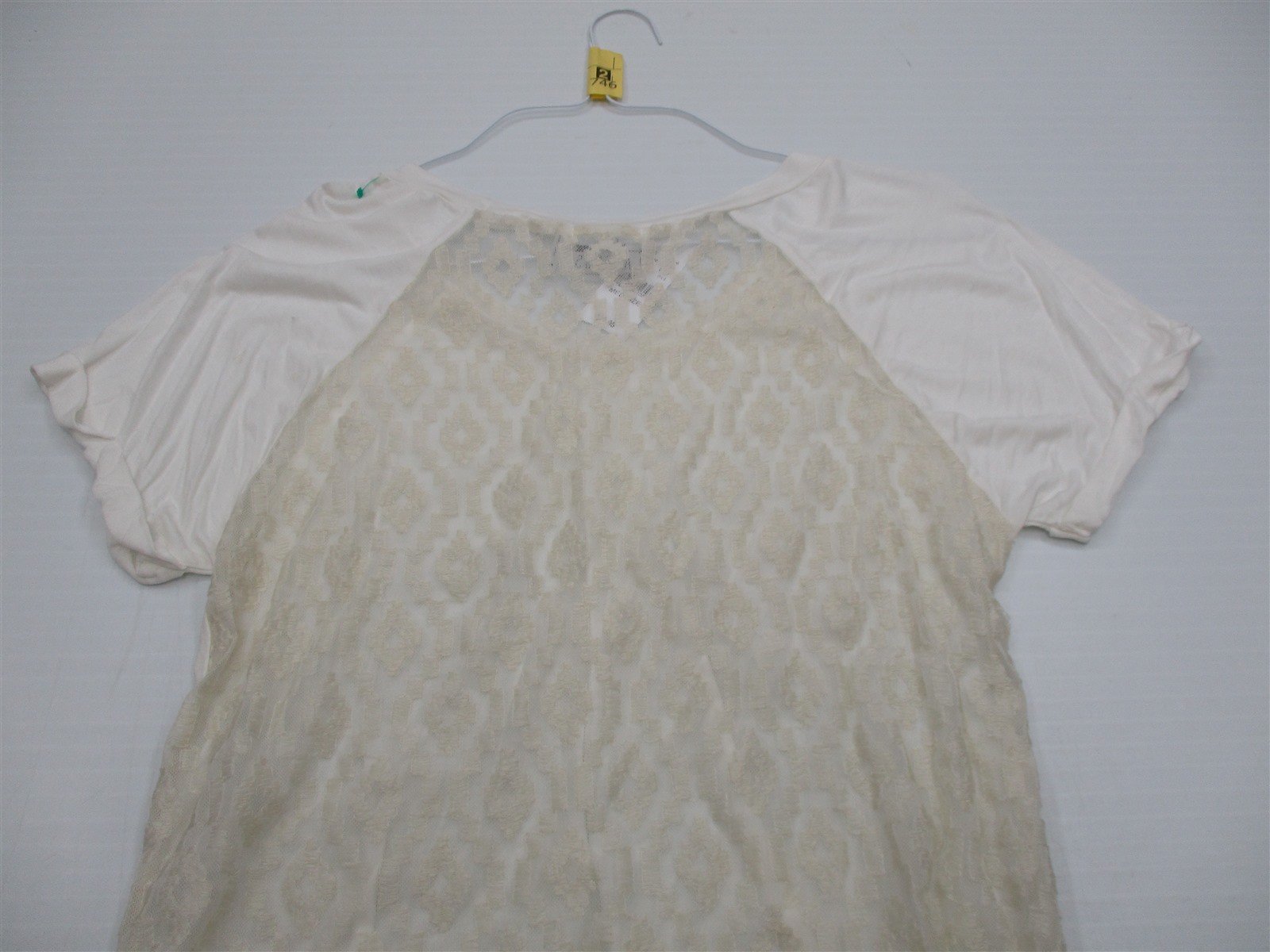 new L.A. HEARTS Women’s Size M Designer Geometric Ivory Shirt