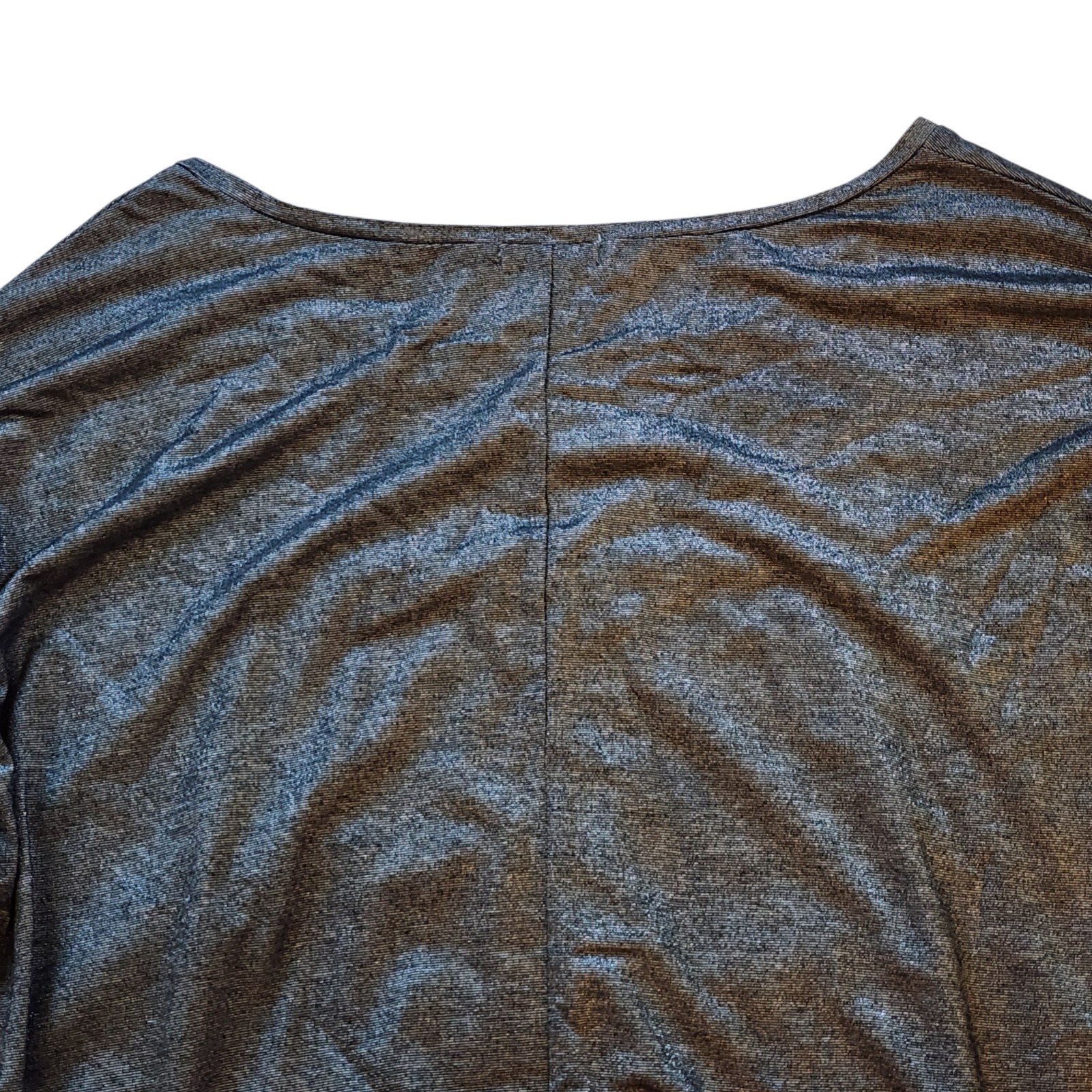 Old Navy Womens Dolman Top Size M Gray Silver Long Sleeve Pullover Lightweight