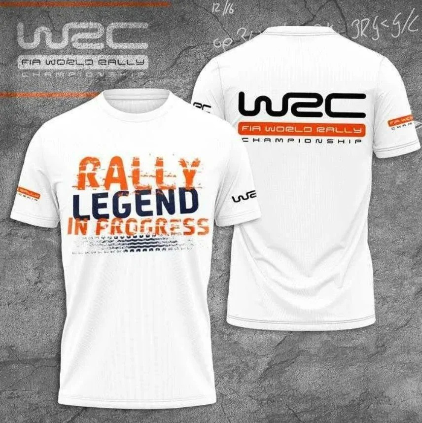 2025 Summer WRC Rally 3D Printed T-Shirt Unisex Breathable Loose Fit Fashion Tee
