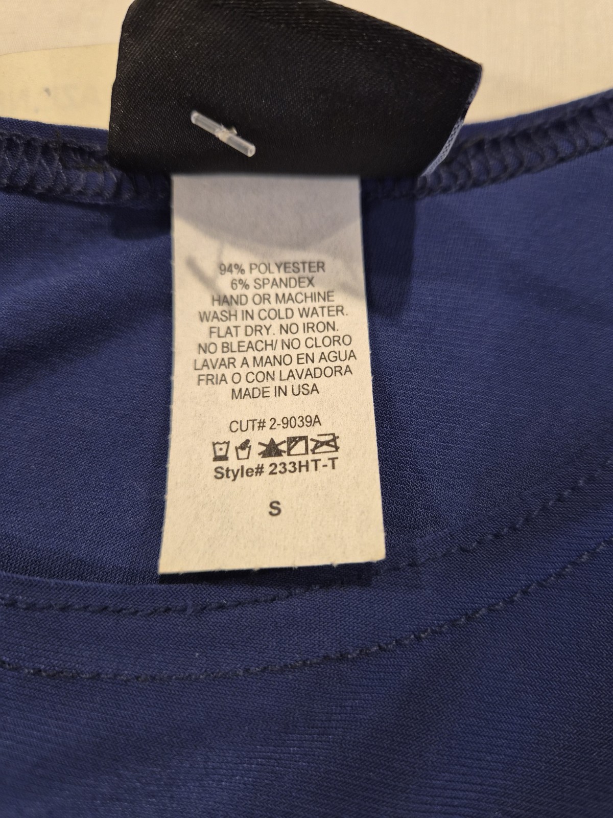 Jostar Tank Shirt Size Small Silid Blue NWT B748