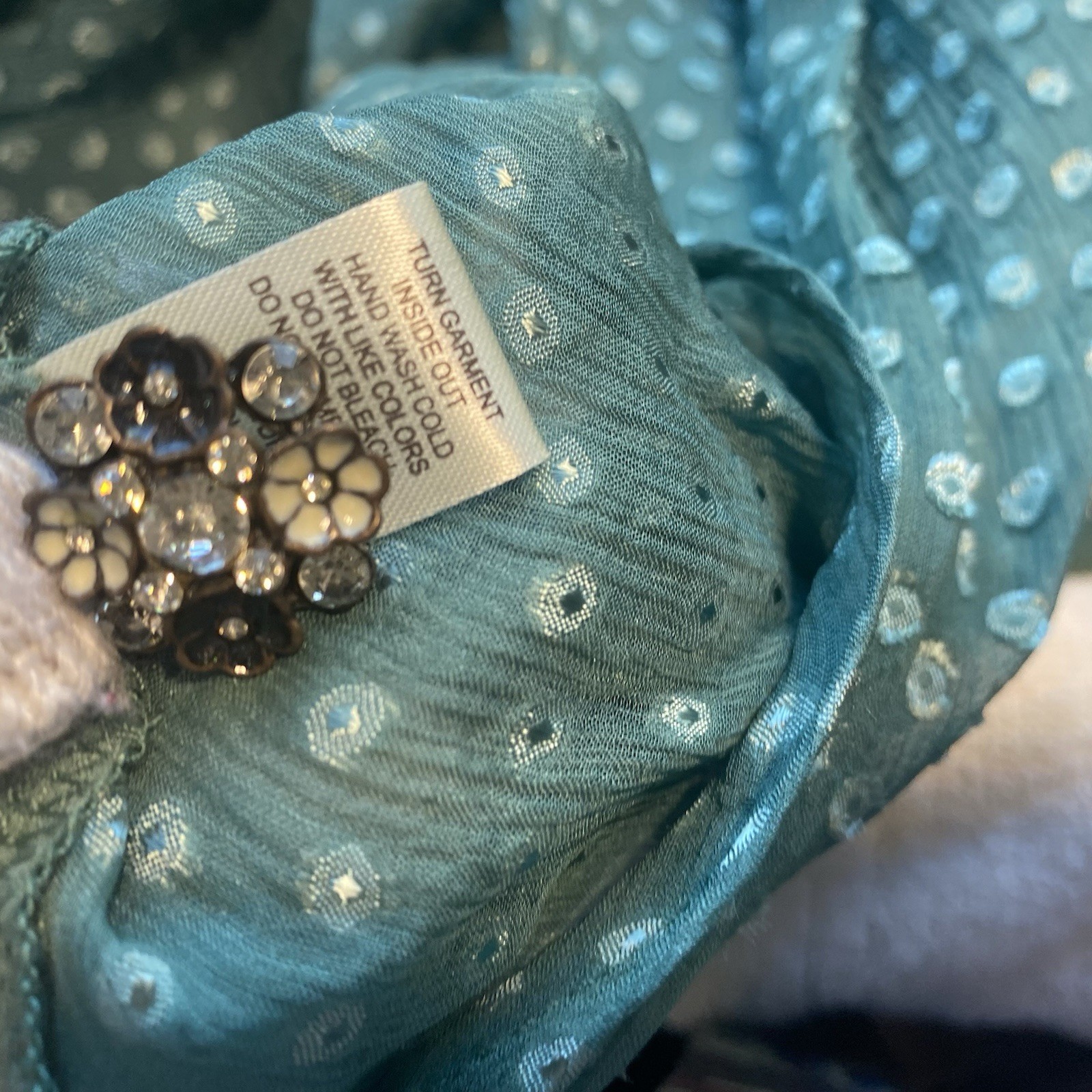 Aratta Blouse silk Sz Small Fits To Large NWT MSRP ~ $170