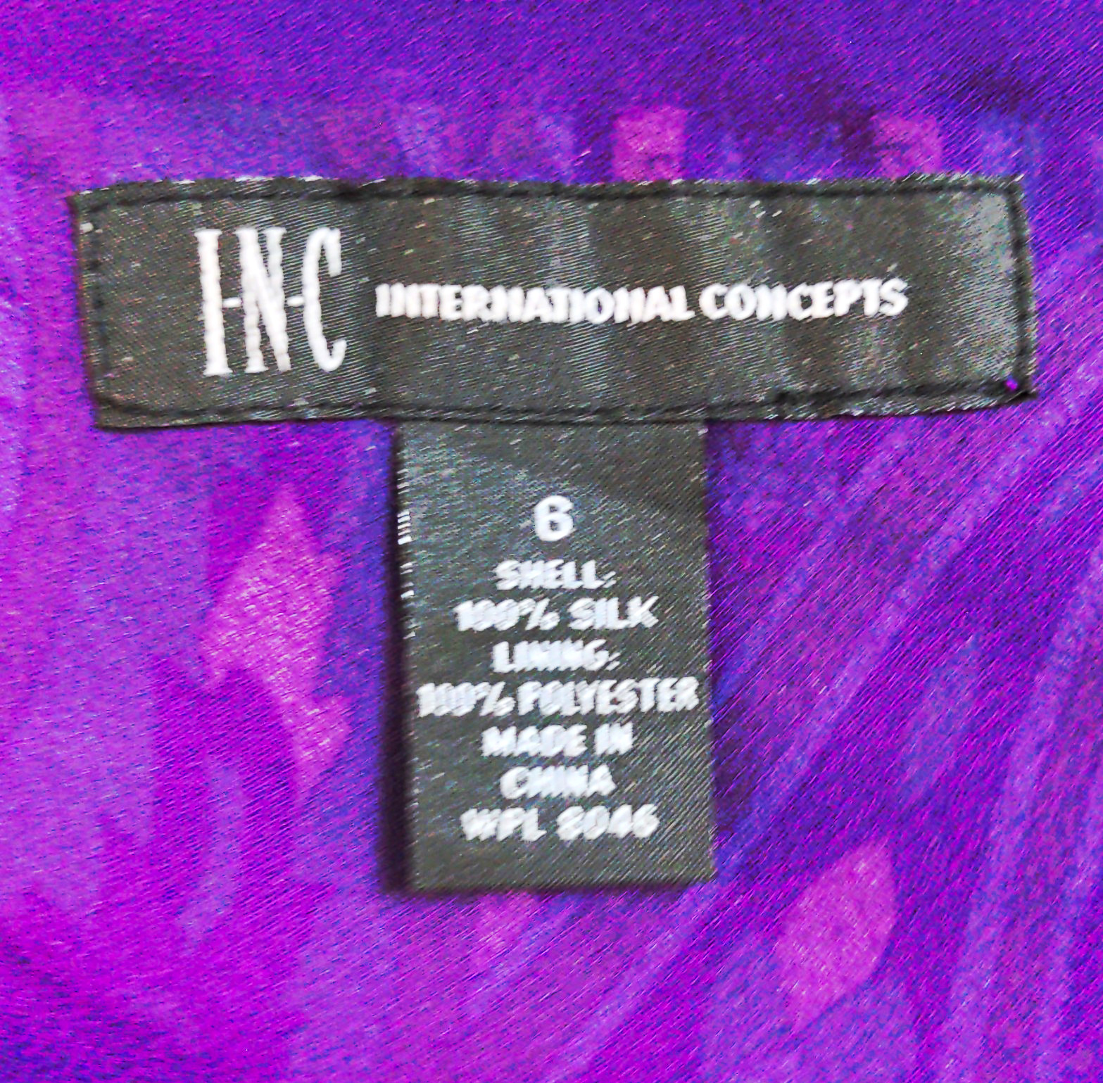 INC International Concepts Women’s Silk Satin Beaded Halter Cowl Paisley Top 6