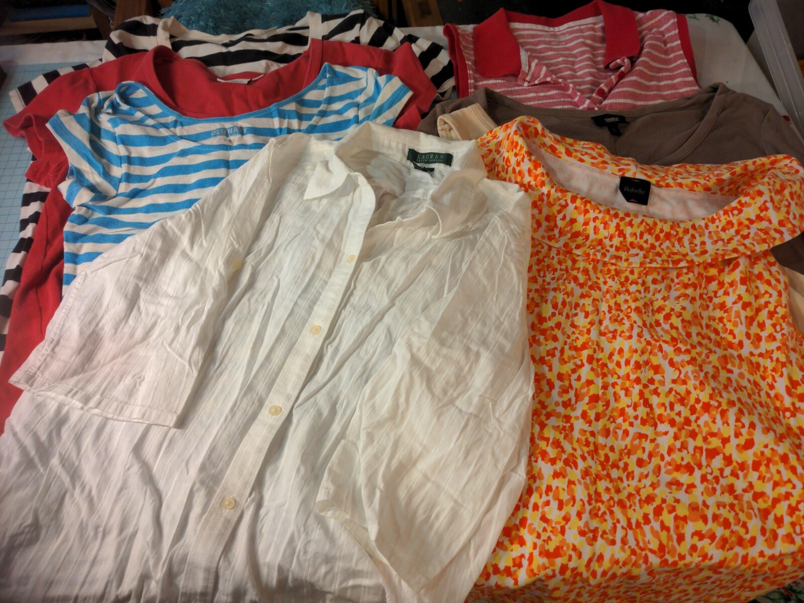 RESELLER Inventory 17 Piece Women’s Tops Clothing Mixed Lot Cotton Brands BIN01