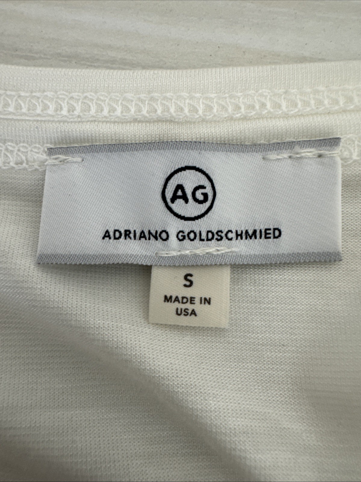 Adriano Goldschmied Women S A-Line Tank Top White Watercolor Graphic Back NWOT