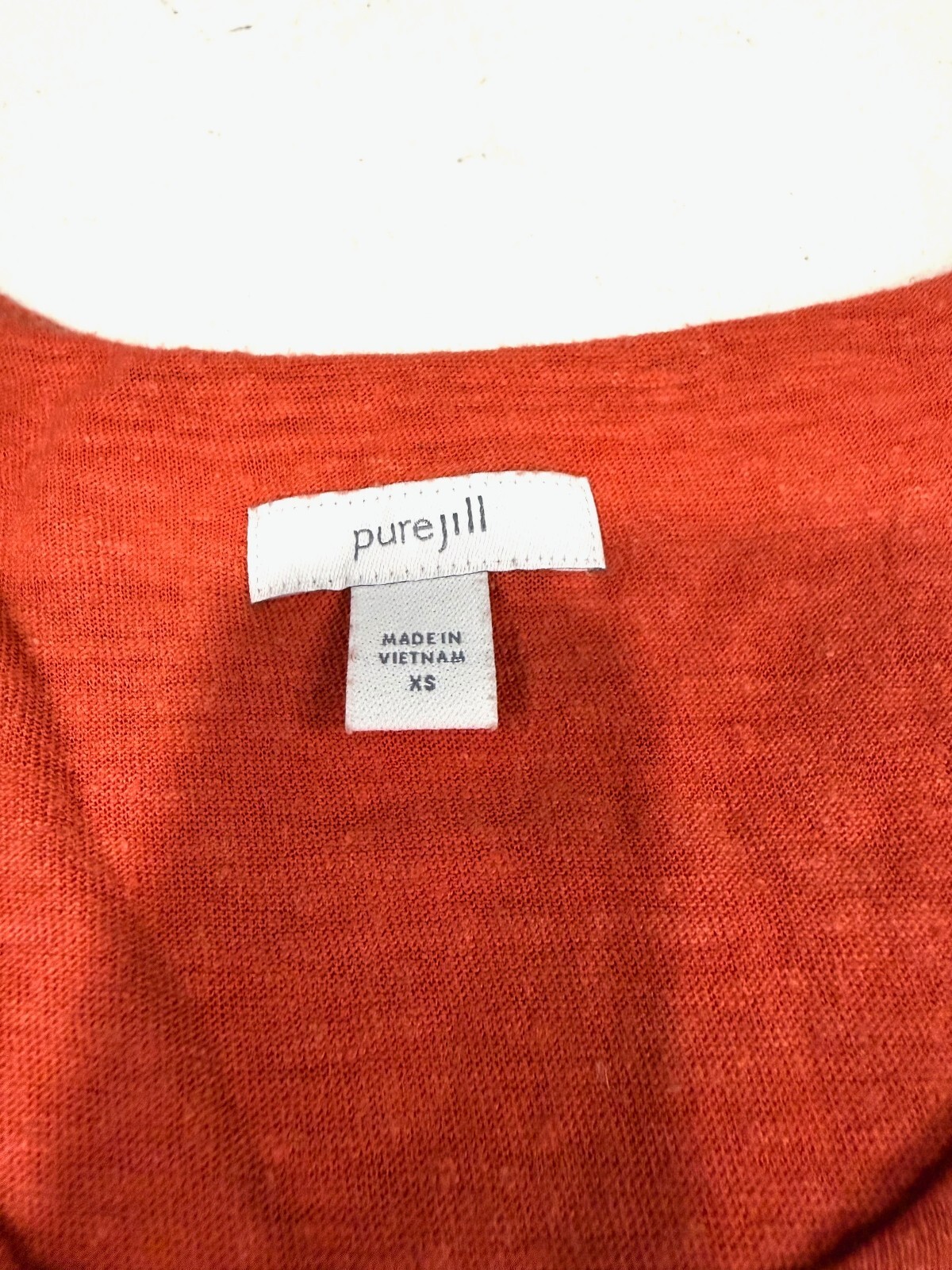 Pure Jill J Jill Linen Blend Lagenlook Layered Asymmetrical Tunic Tank XS
