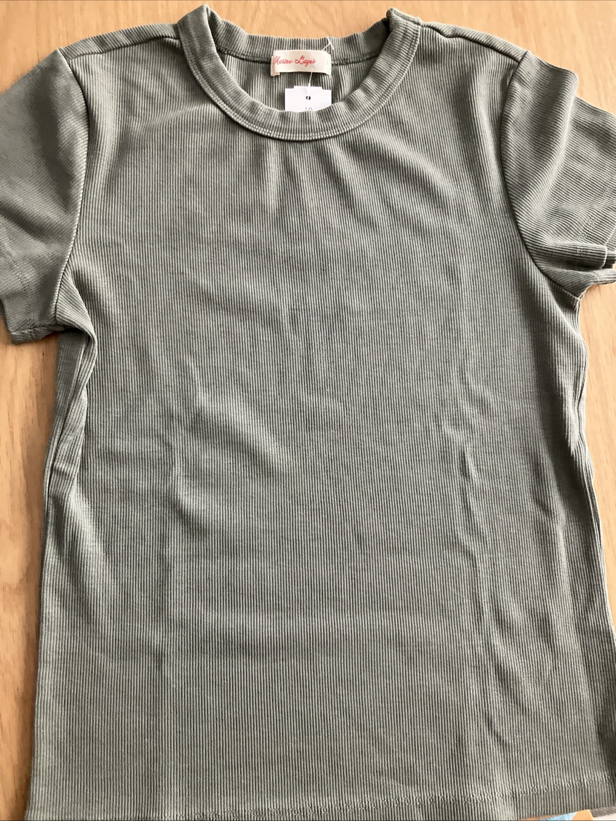 Marine Layer Women’s Lexi Rib Sun In Short Sleeve Shirt Size Small NWT