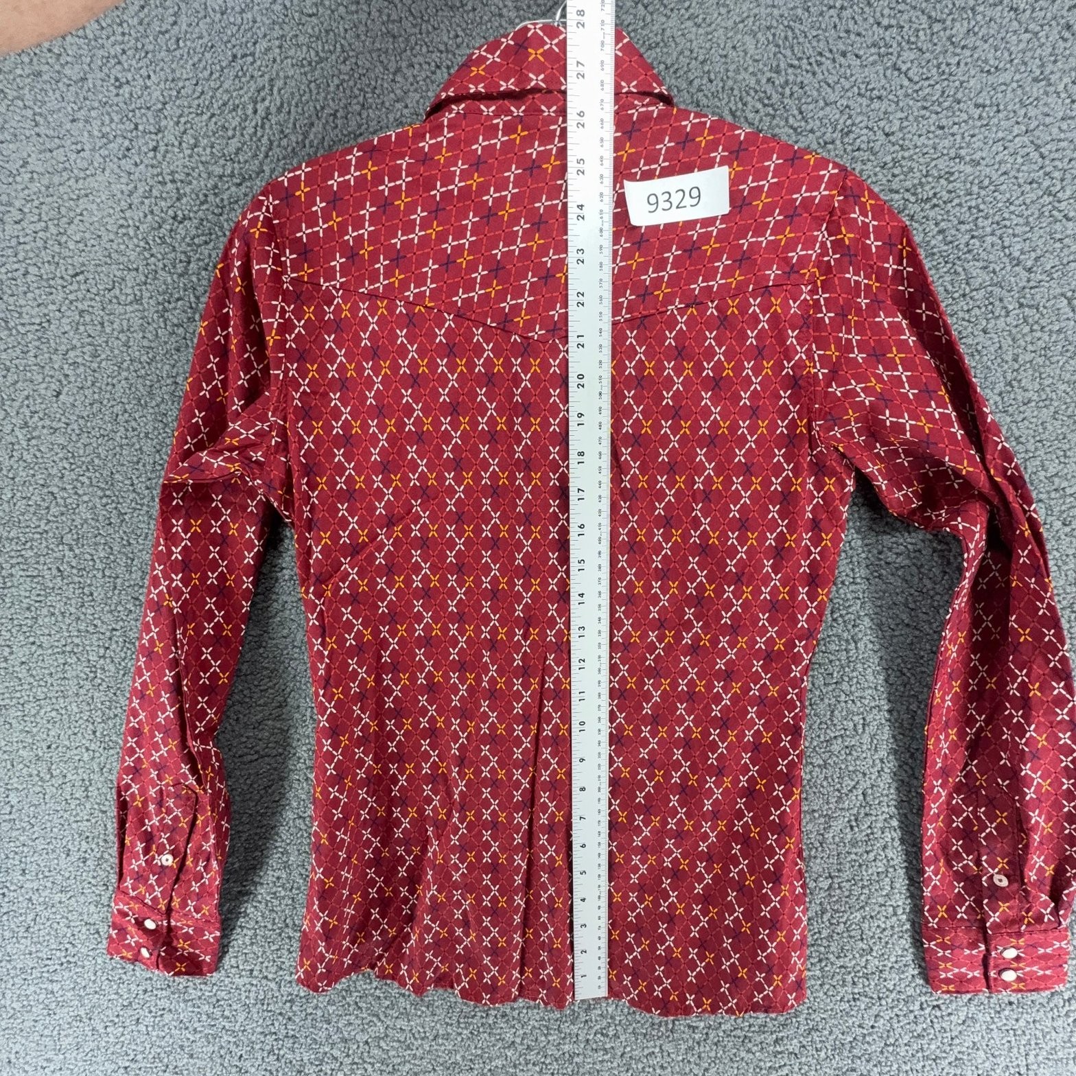 New Cinch Shirt Womens XS Red Patterned Print Snap Up Western Long Sleeve NWT