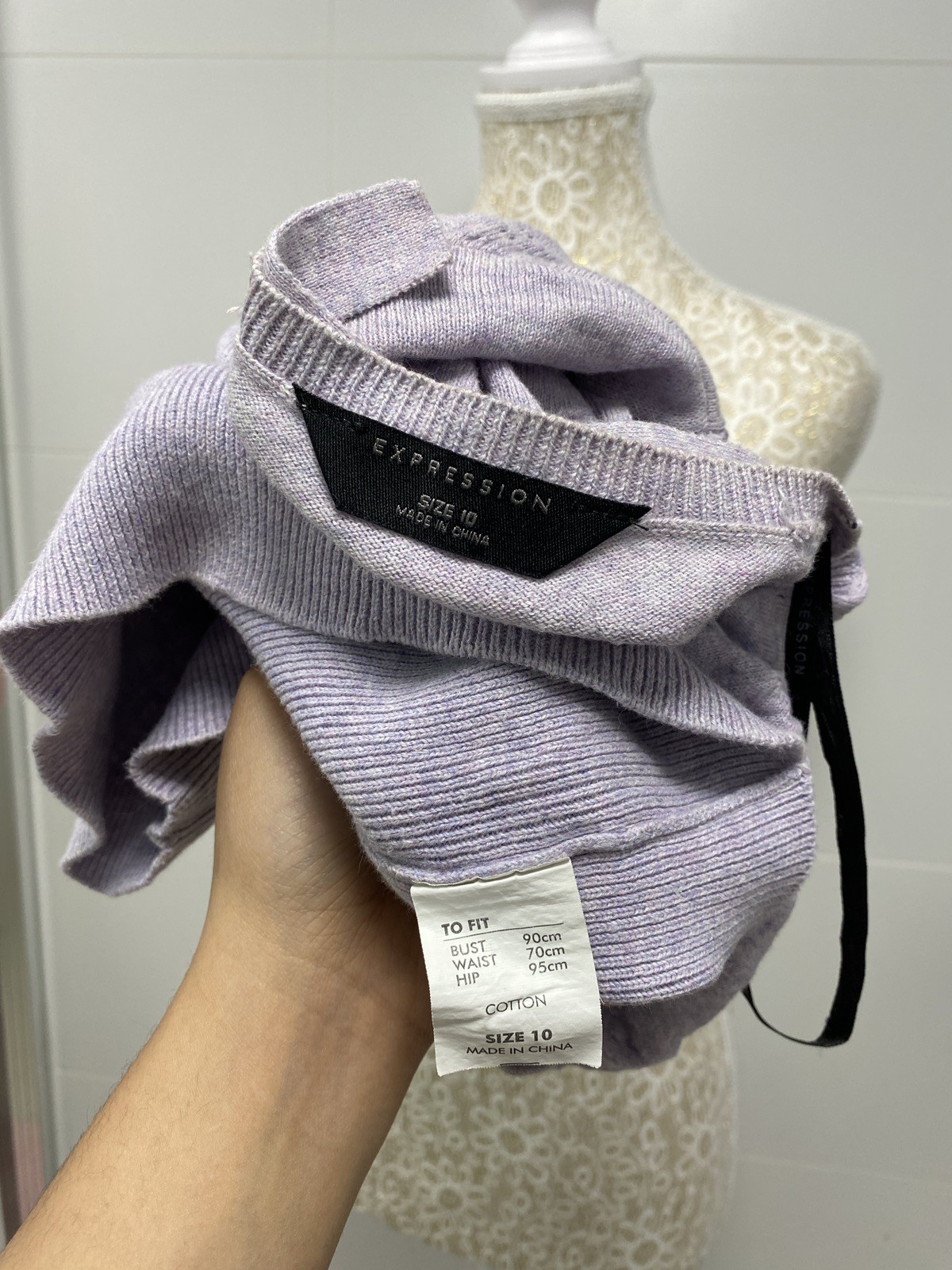 Expression Vintage Babydoll Coquette Knit Top Mcbling Y2k